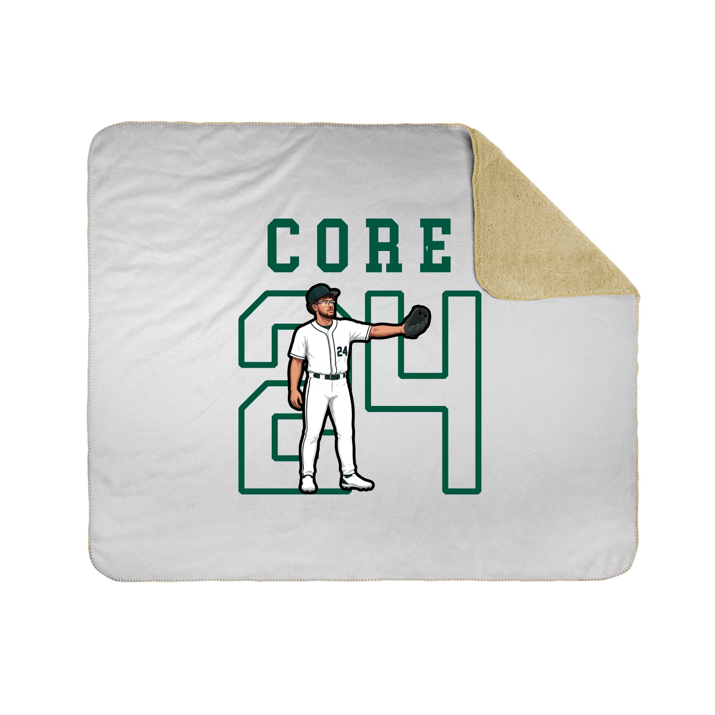 Throw Blanket — Shirsey in White