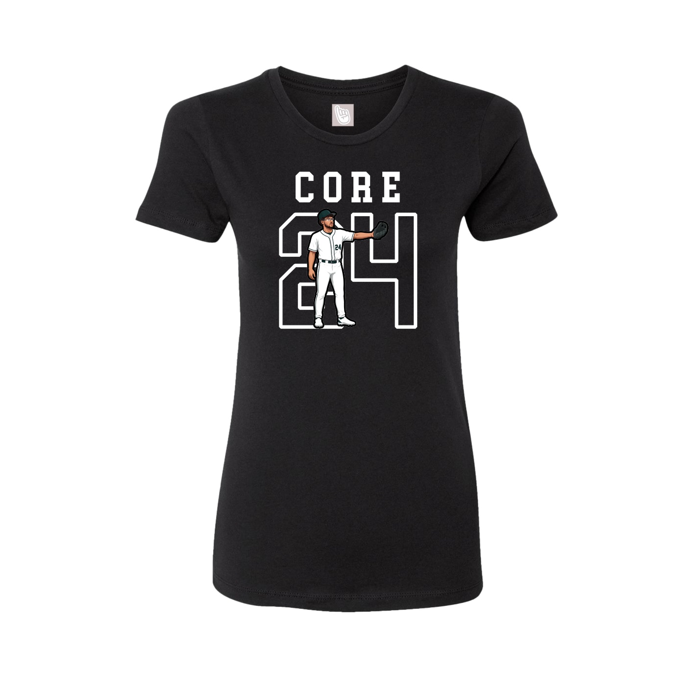 Fitted Women's Tee — Shirsey in Black