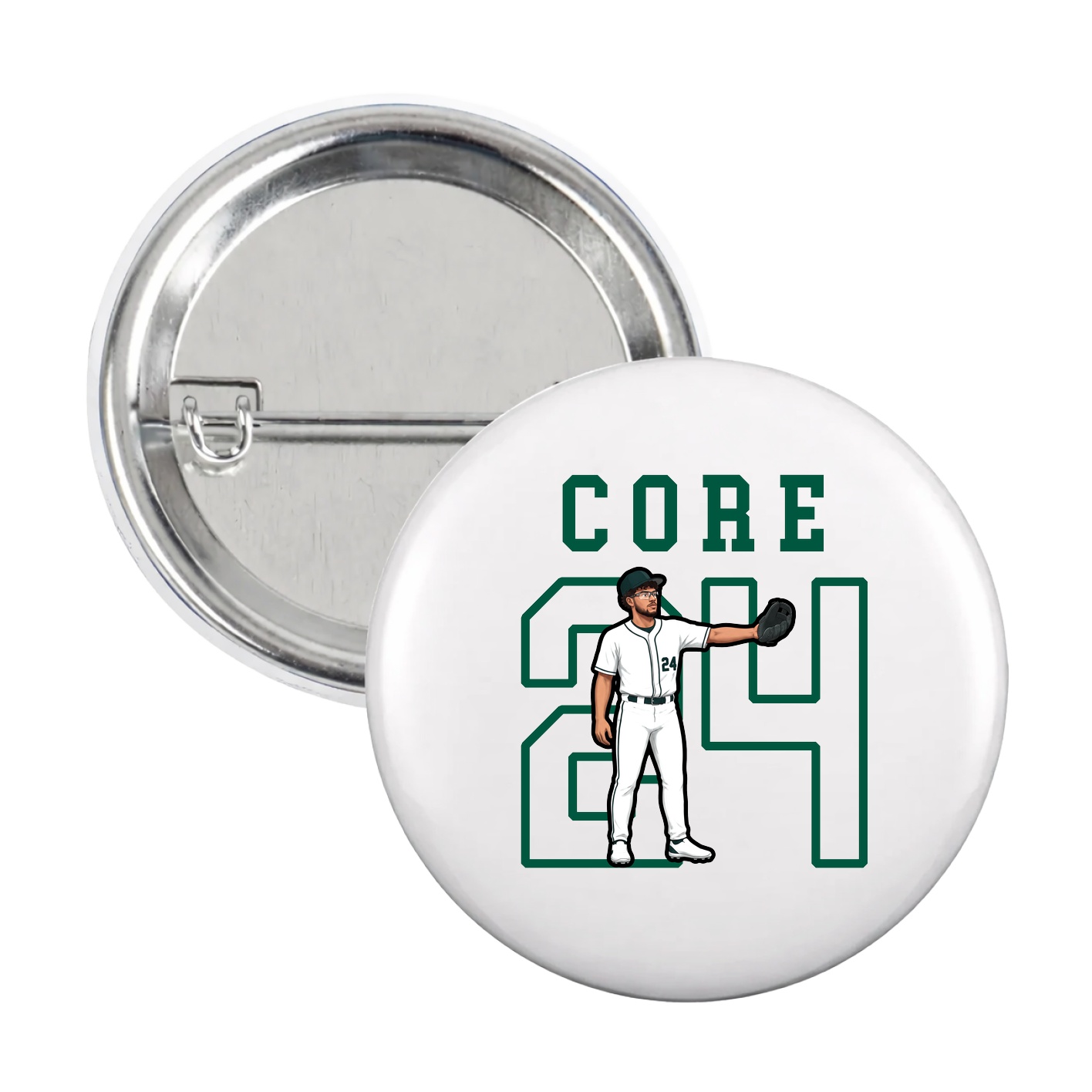 Game Day Button — Shirsey in White