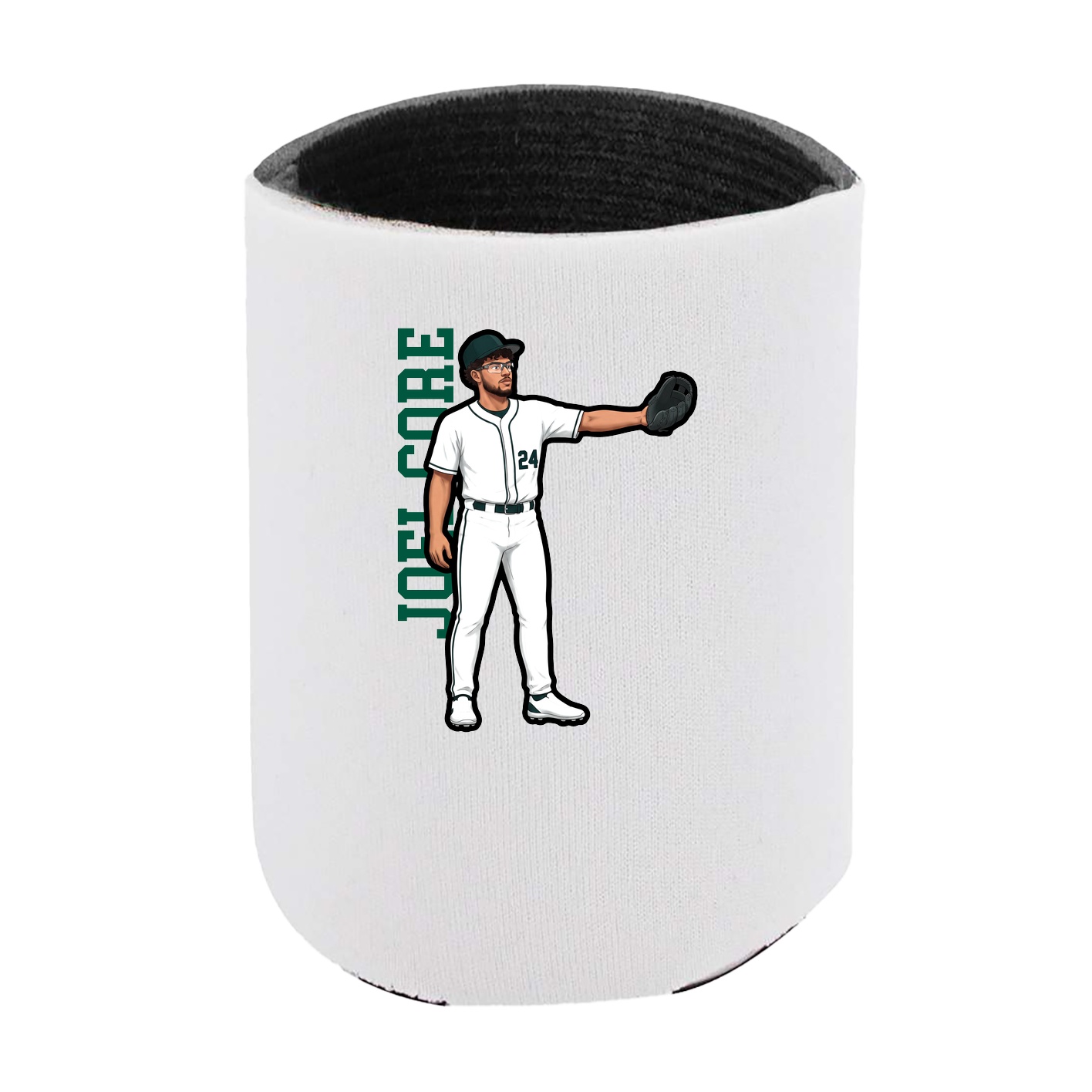 Can Holder — Name Vertical in White