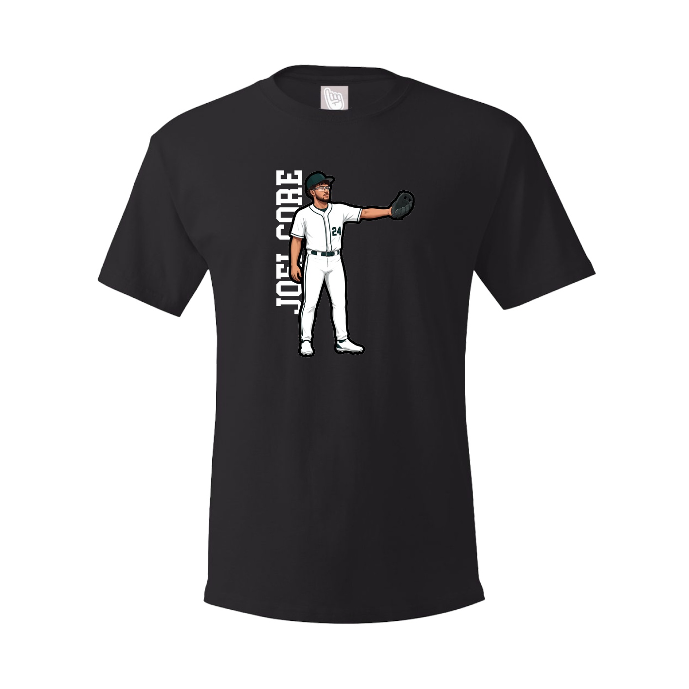 Youth Tee — Name Vertical in Black