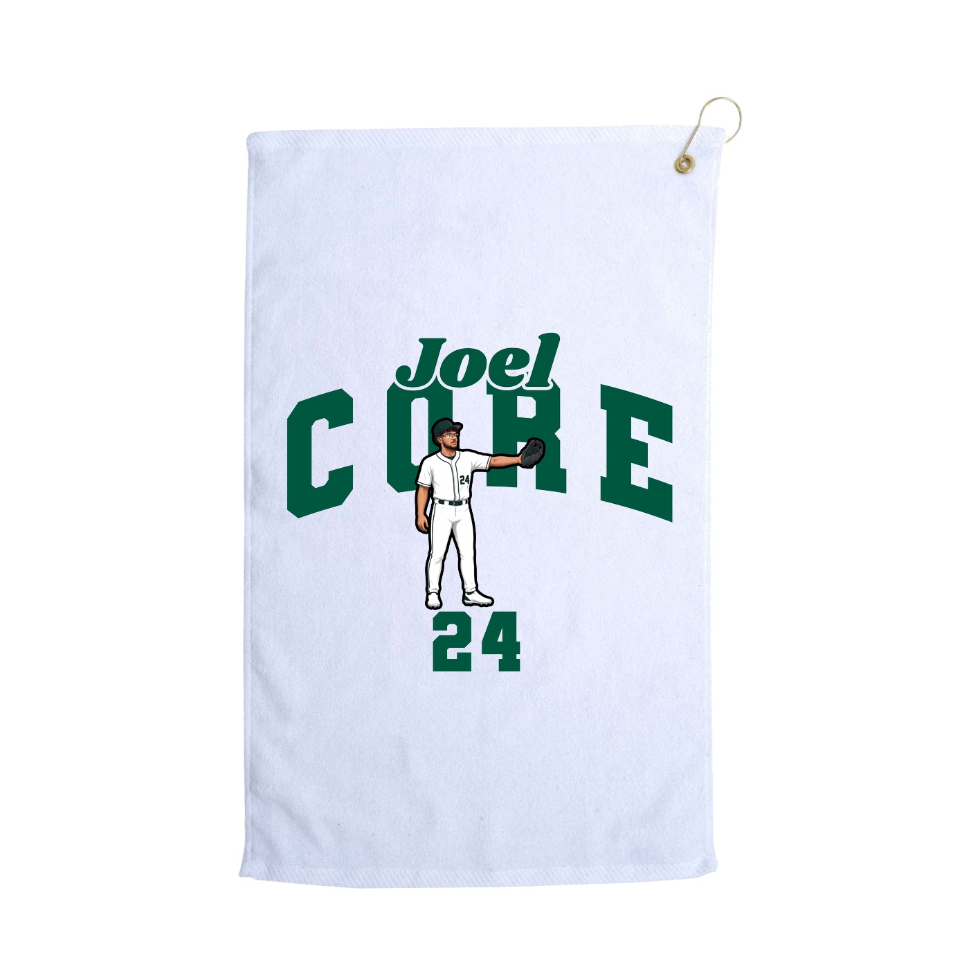 Golf Towel — Signature Arch in White