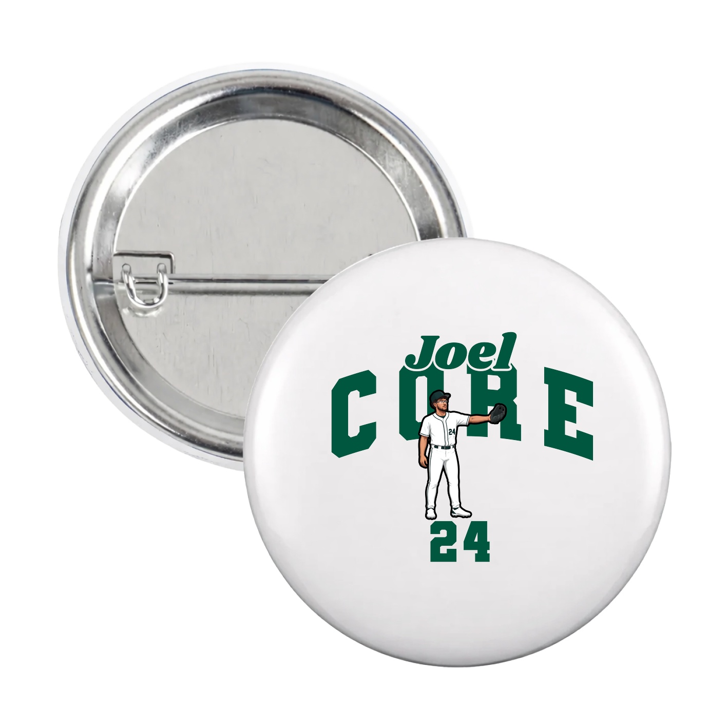 Game Day Button — Signature Arch in White
