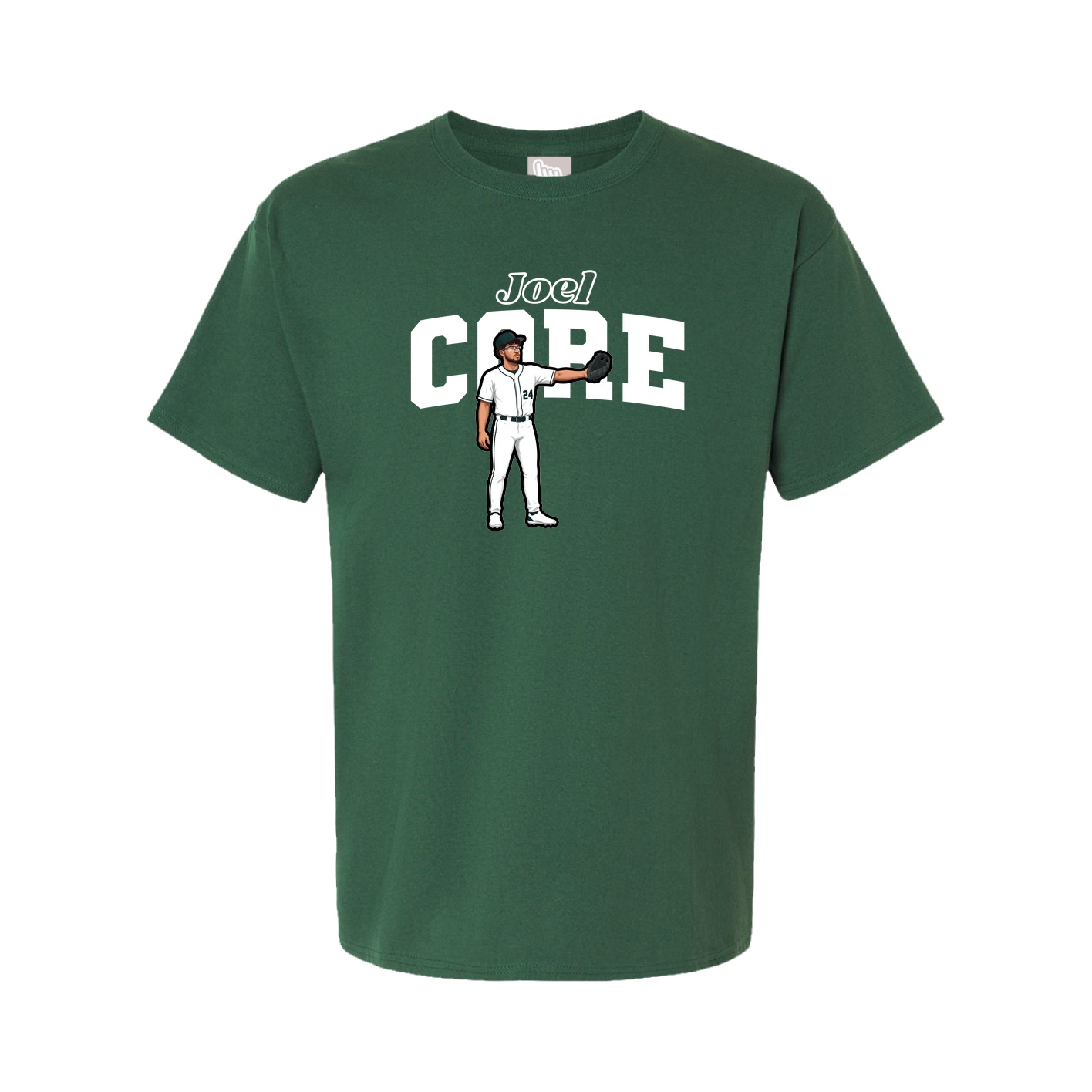 Youth Tee — Name Arch in Green
