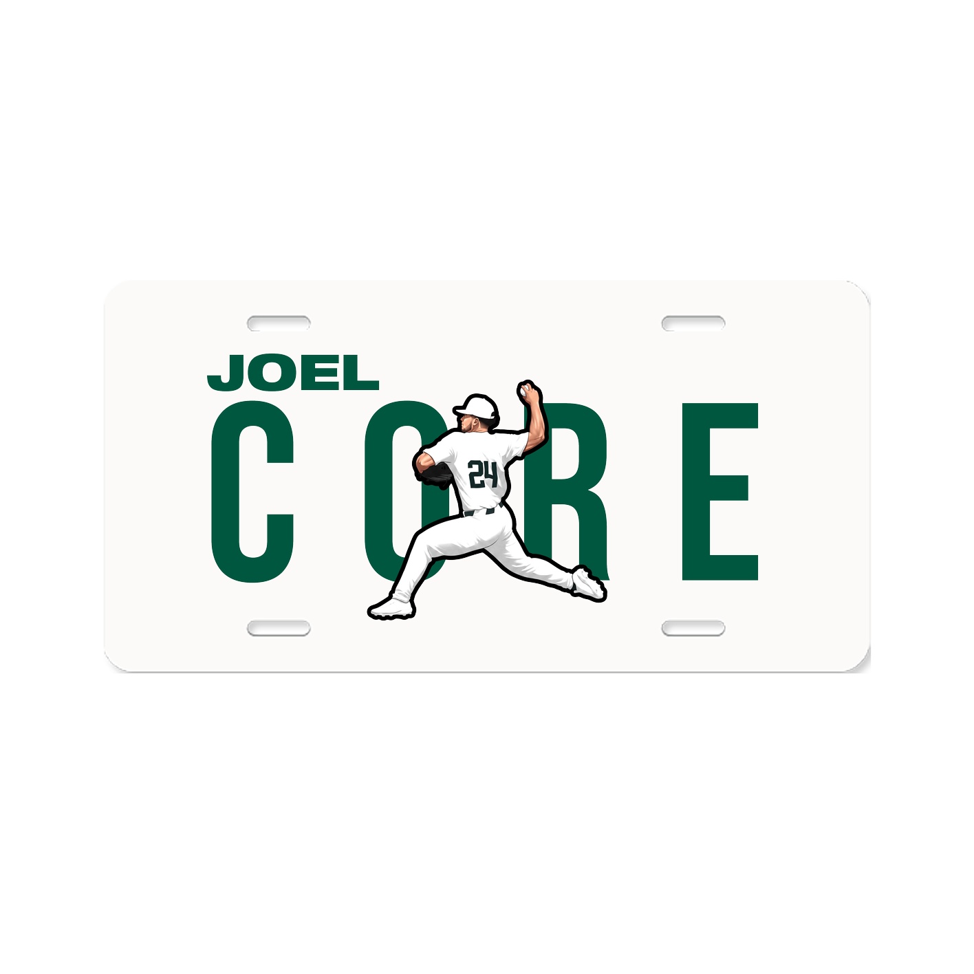 License Plate — Player Name in Classic