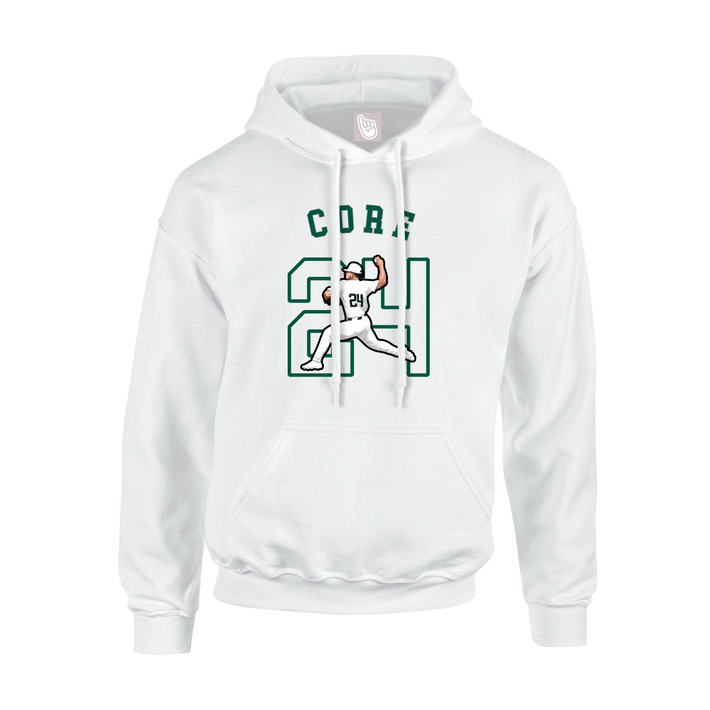 Youth Hoodie — Shirsey Arch in White