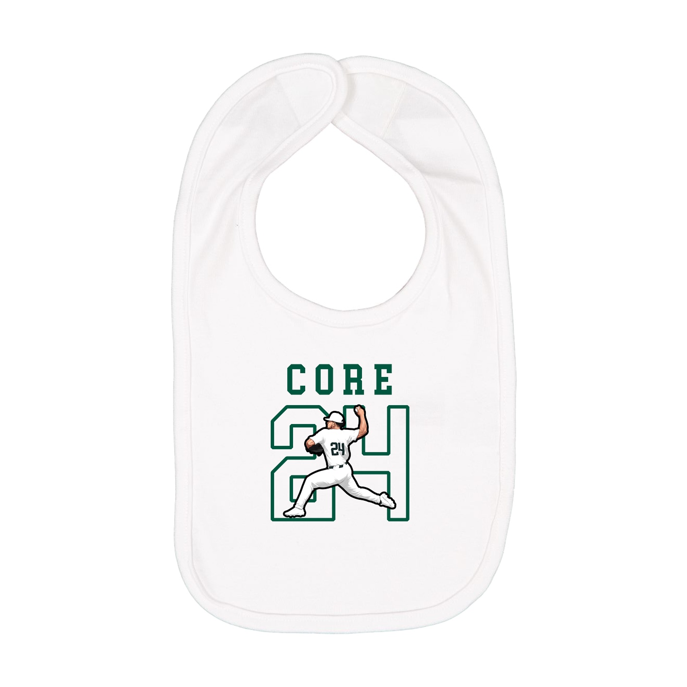 Infant Bib — Shirsey in White