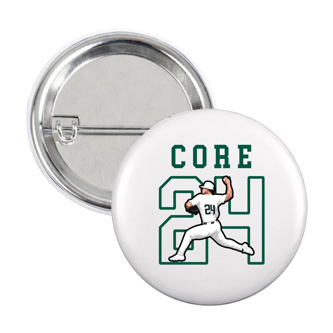 Game Day Button — Shirsey in White