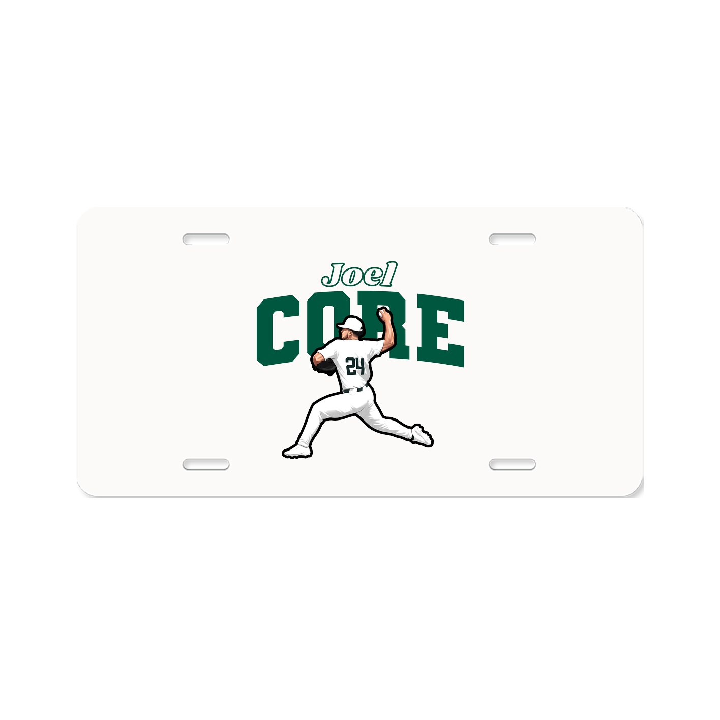 License Plate — Name Arch in Classic