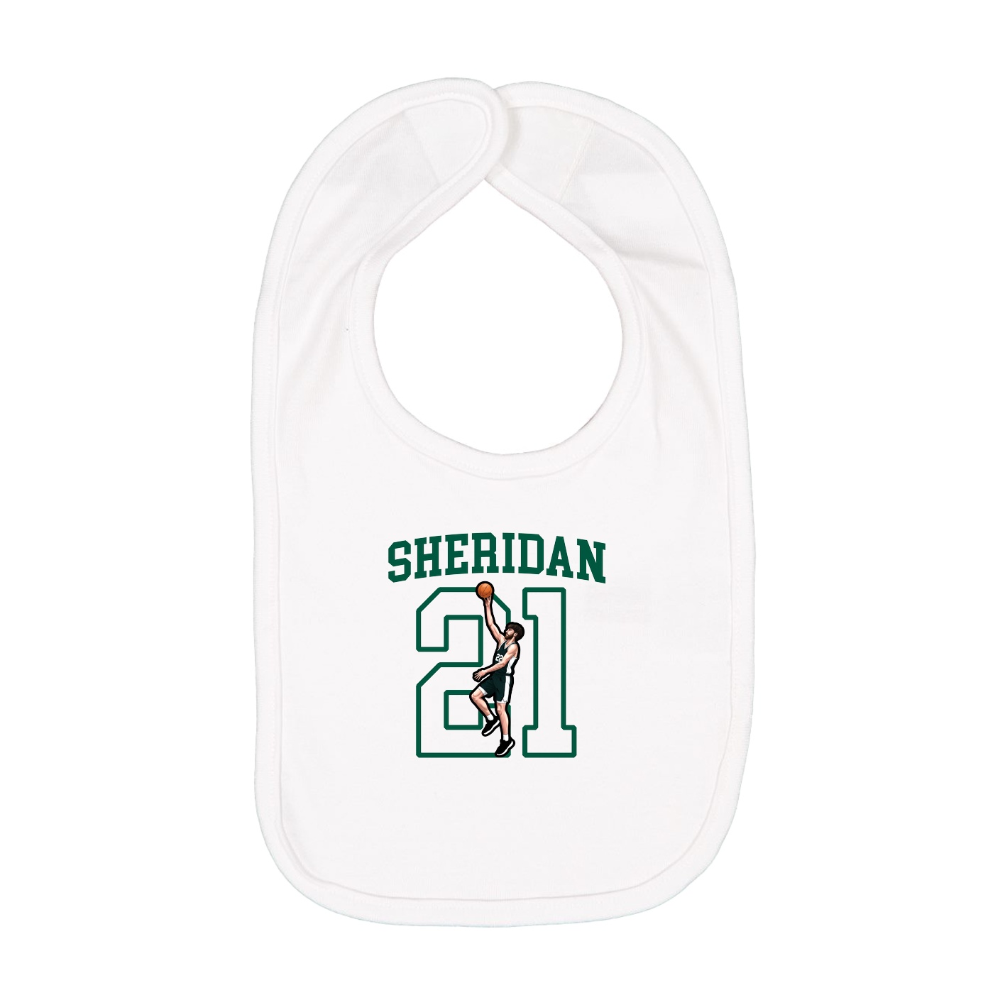 Infant Bib — Shirsey in White
