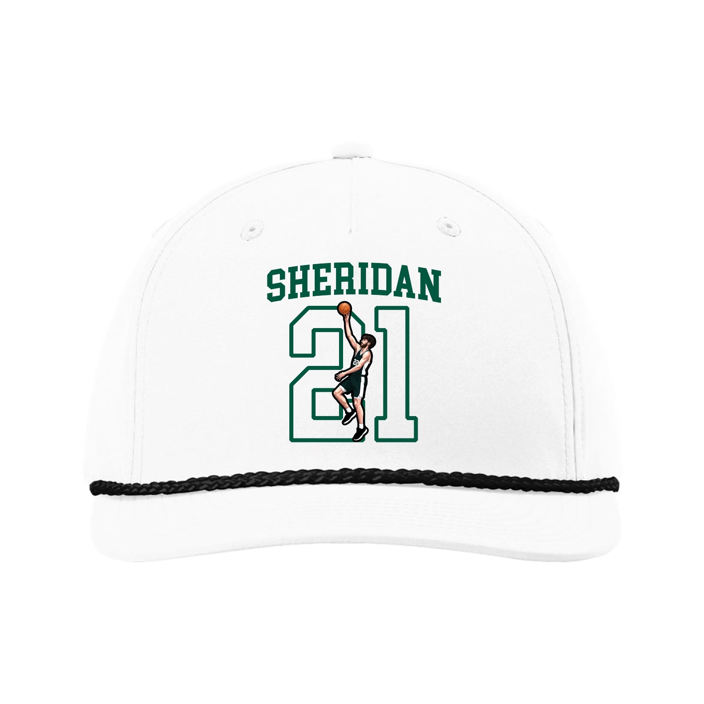 Five-Panel Classic Rope Cap — Shirsey in White