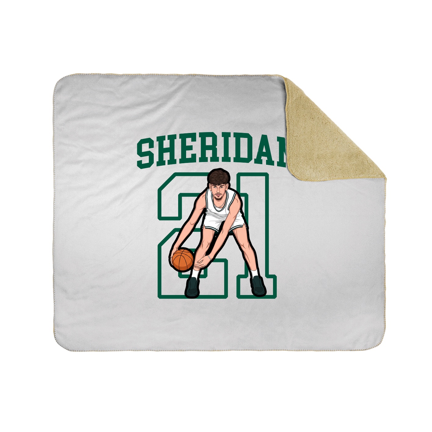 Throw Blanket — Shirsey in White
