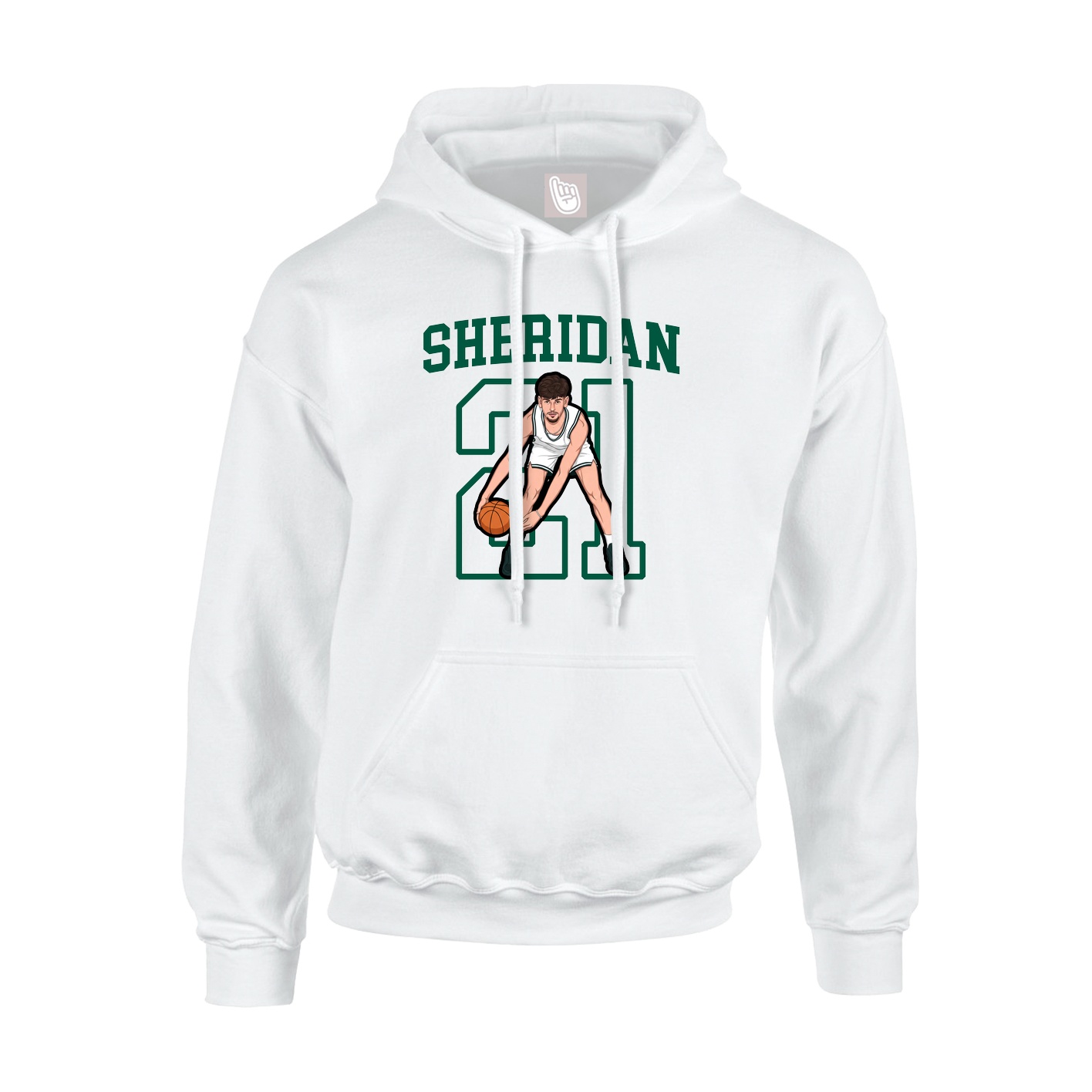 Hoodie — Shirsey in White