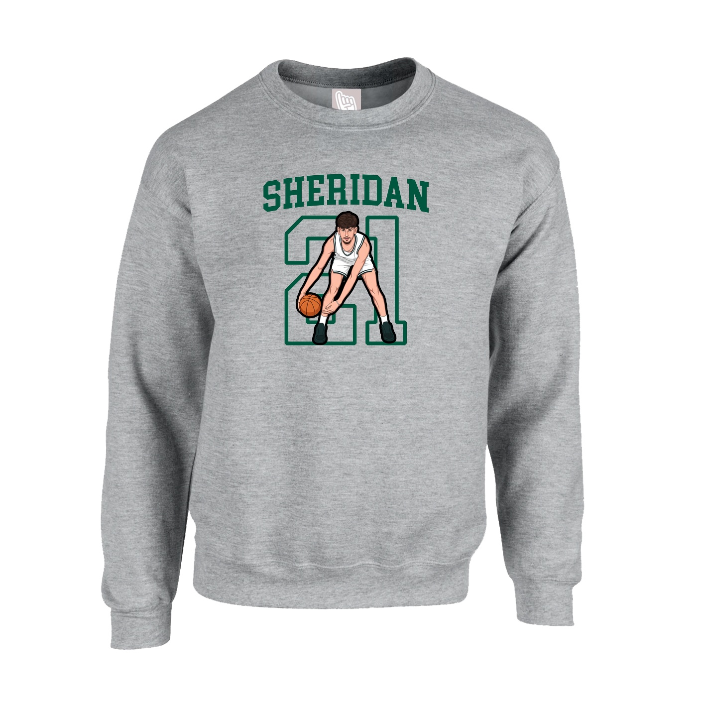 Fleece Crew — Shirsey in Grey