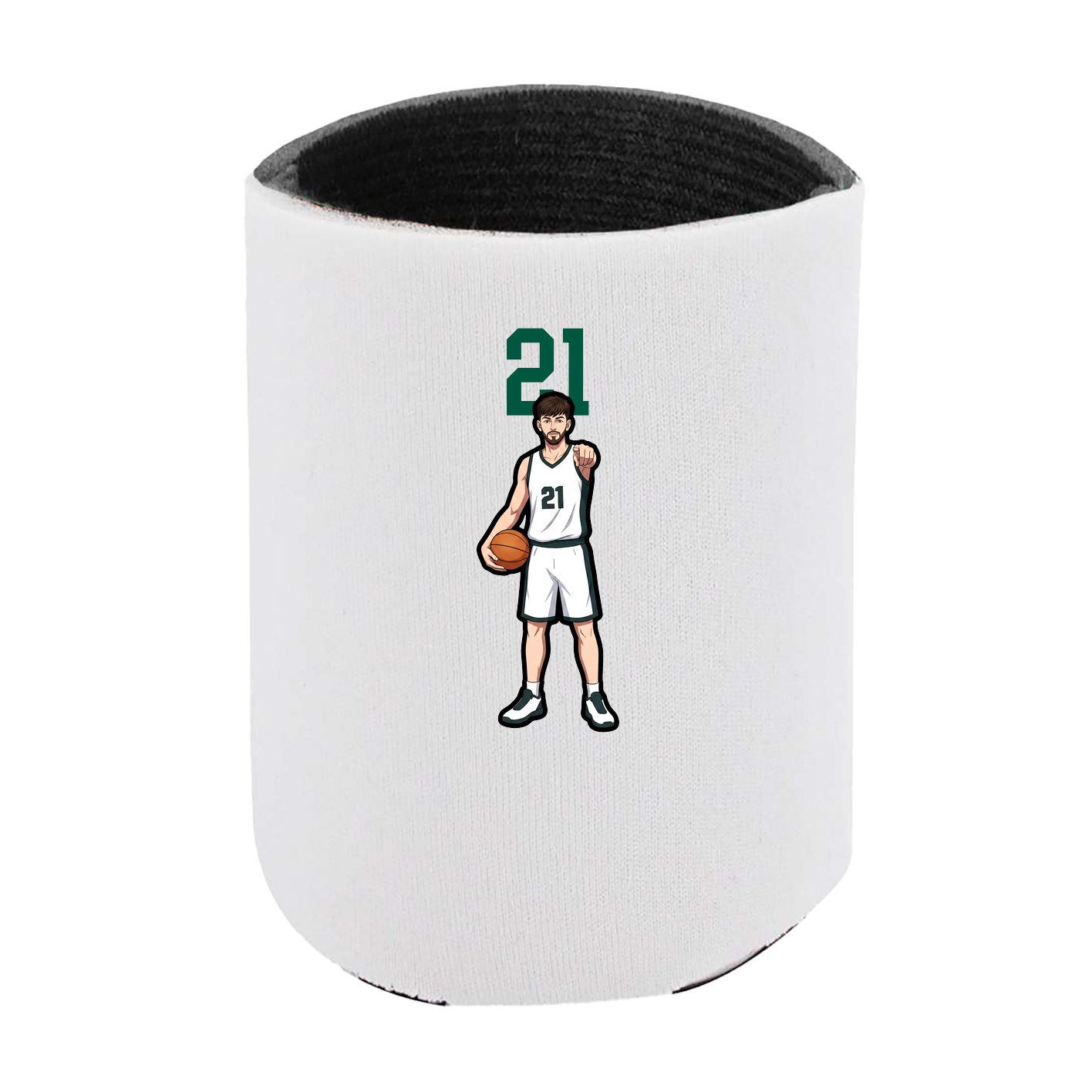 Can Holder — Number Top in White