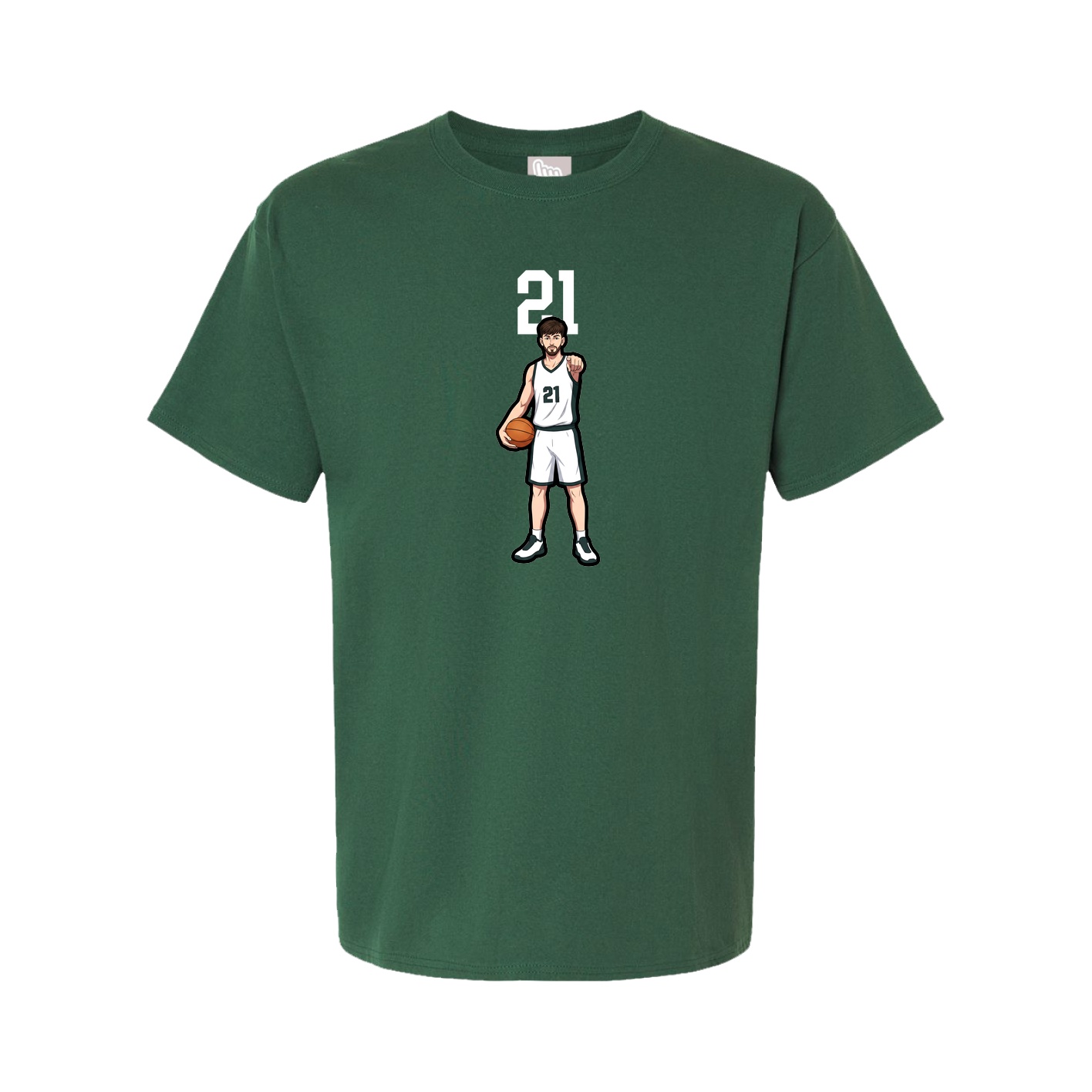 Tee — Number Top in Green
