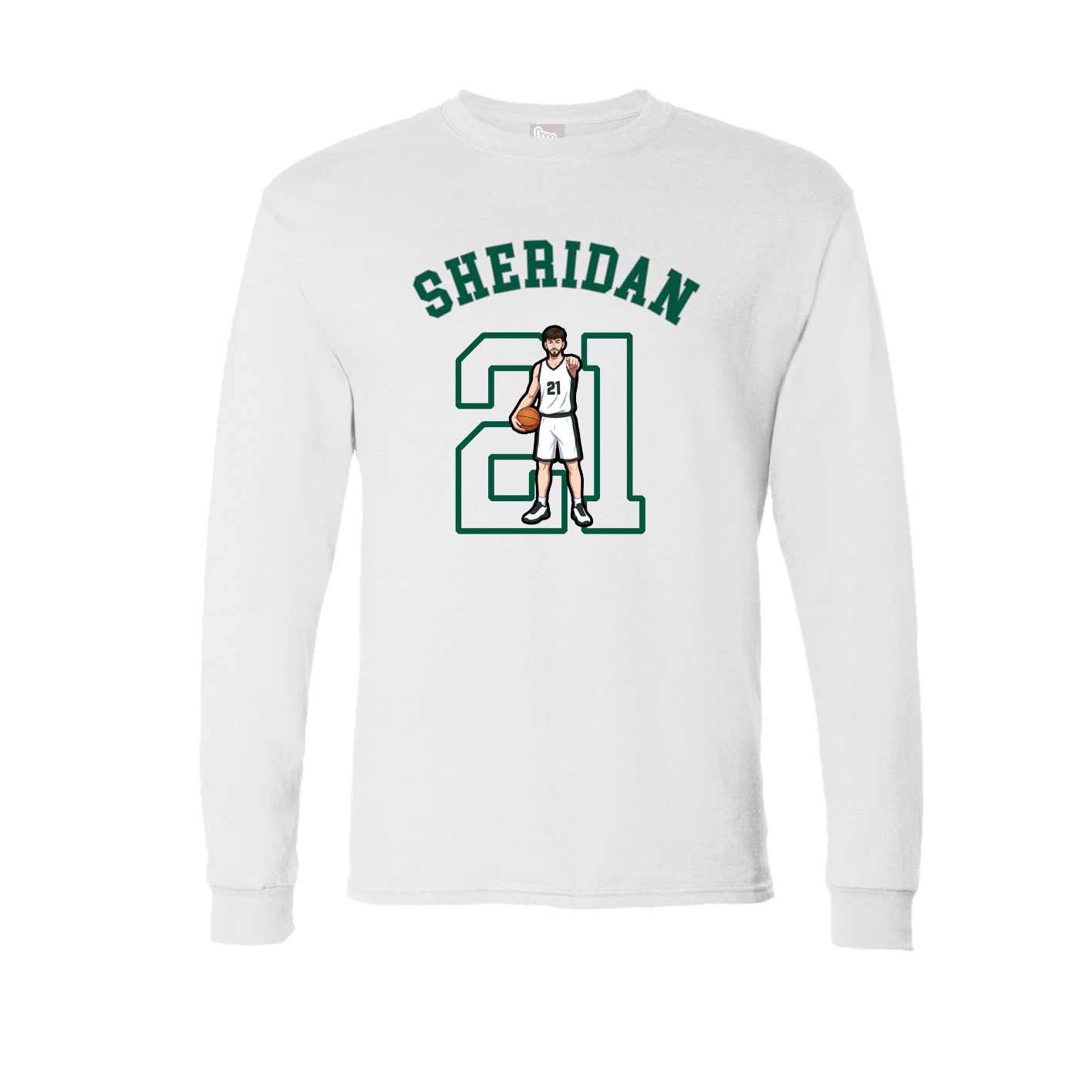 Long Sleeve Tee — Shirsey Arch in White
