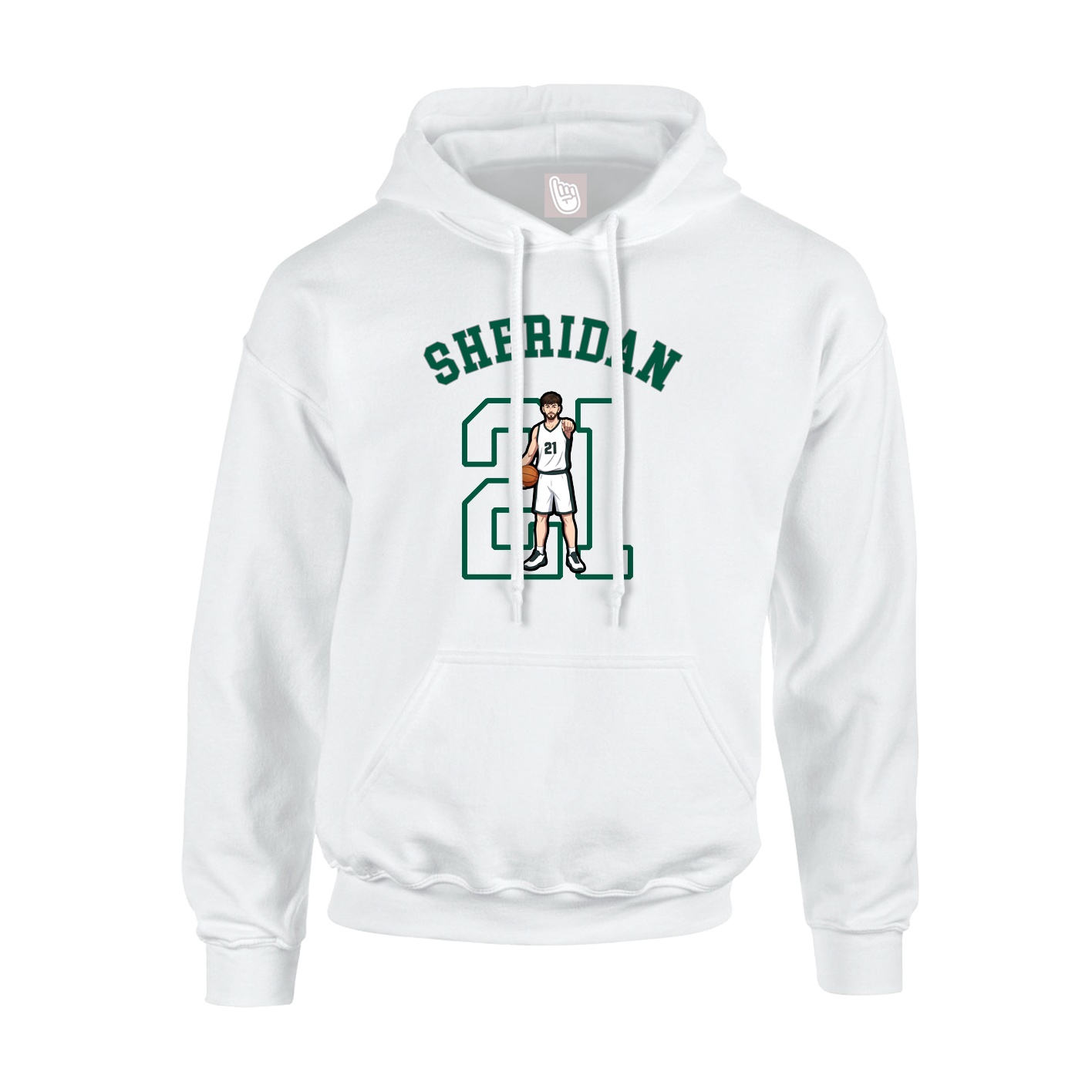 Hoodie — Shirsey Arch in White