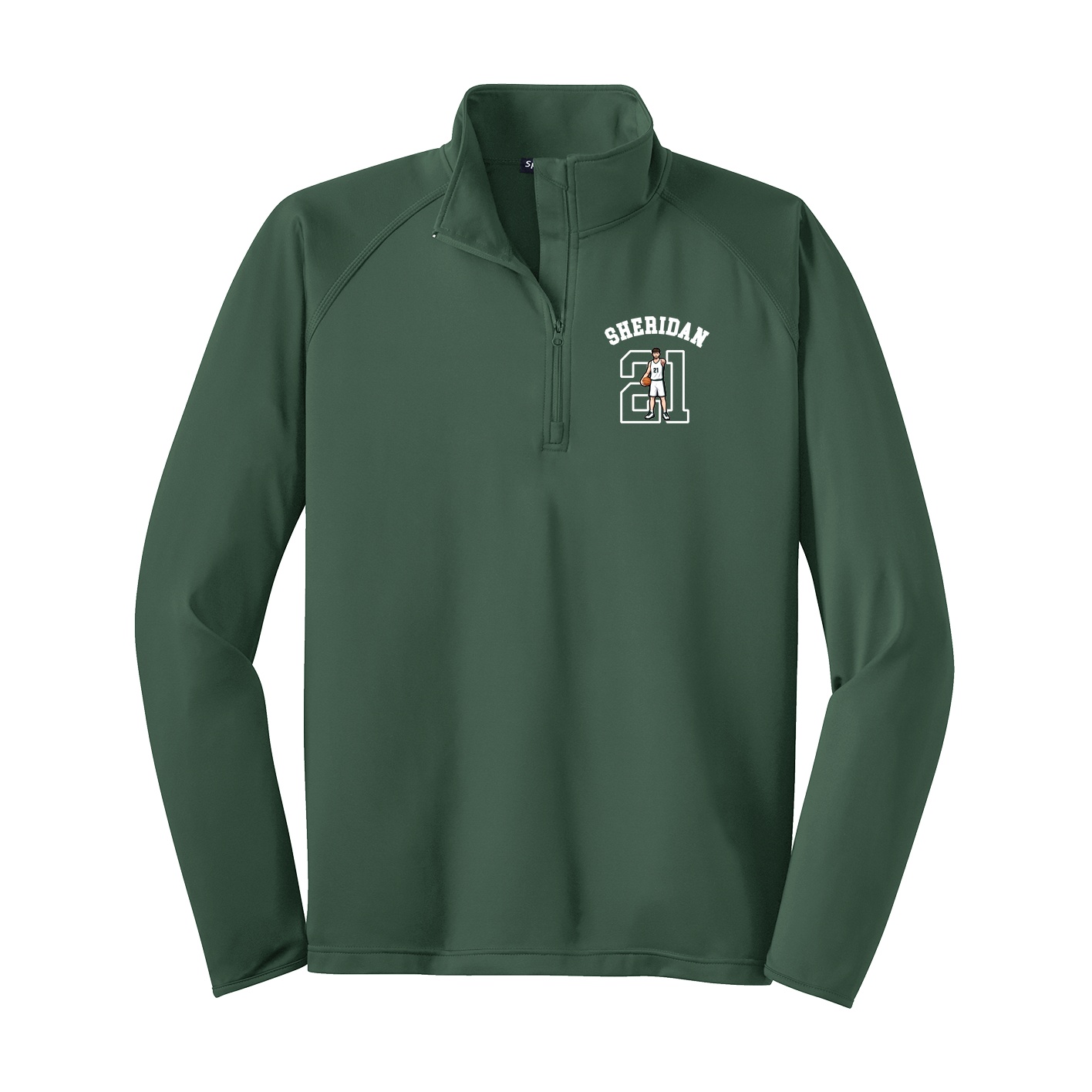 Q-Zip Pullover — Shirsey Arch in Green