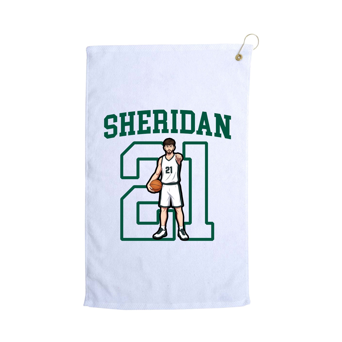 Golf Towel — Shirsey in White
