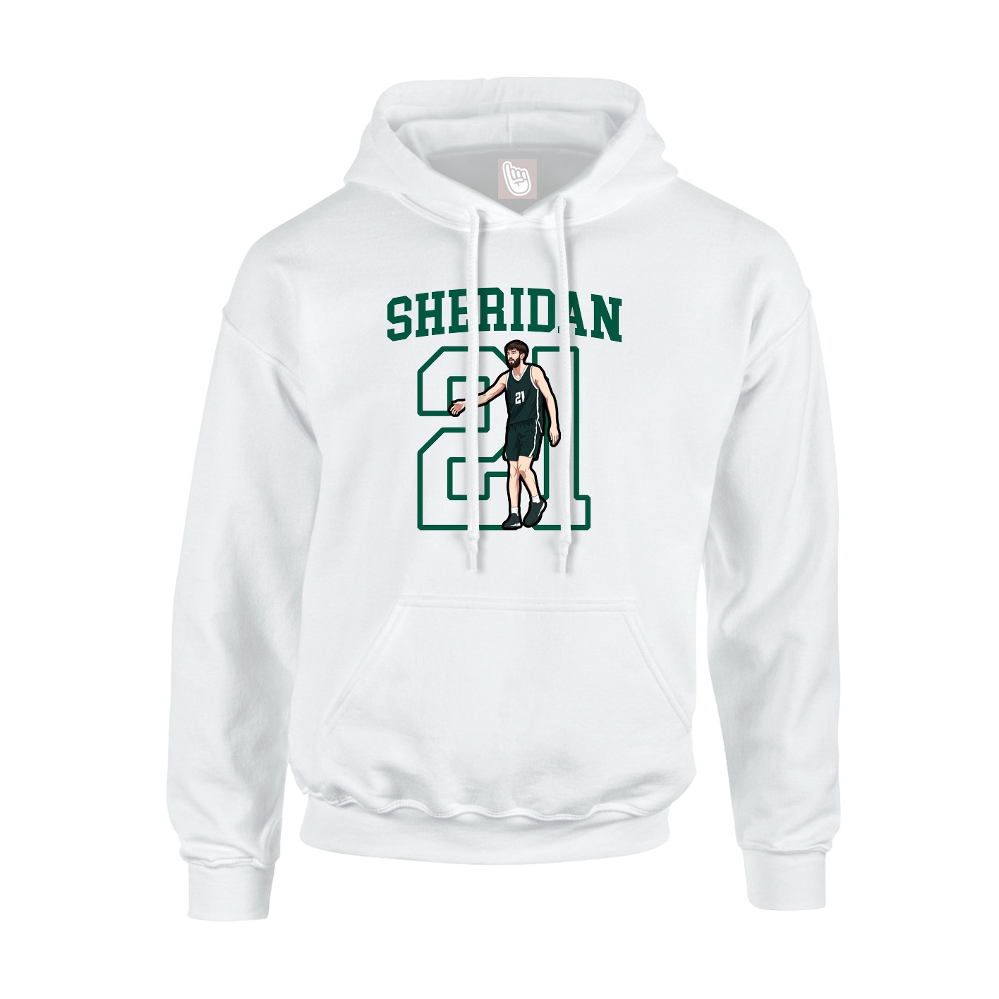 Hoodie — Shirsey in White