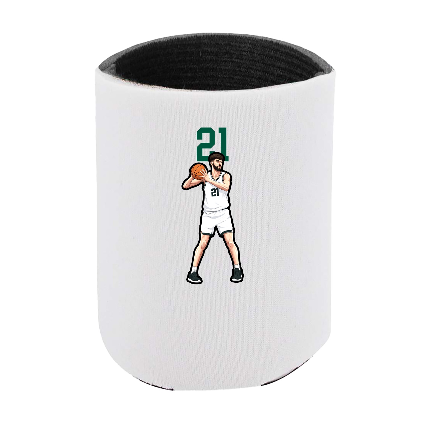 Can Holder — Number Top in White