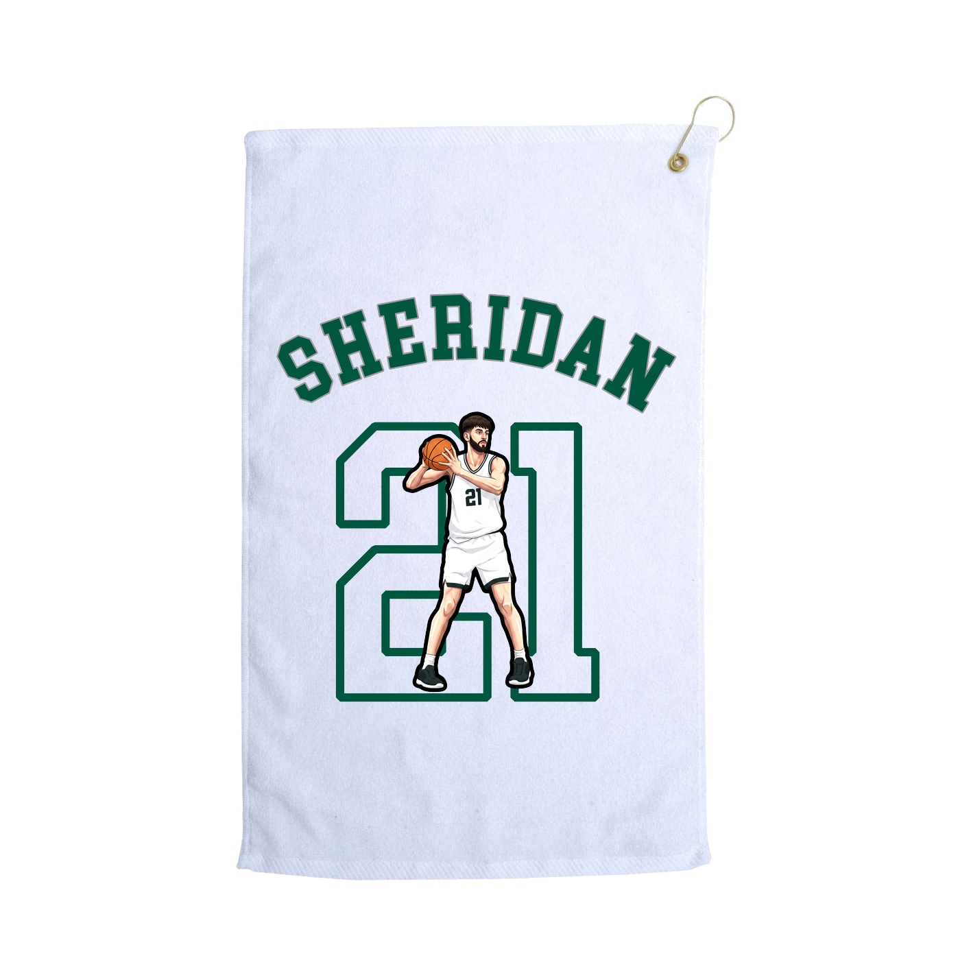 Golf Towel — Shirsey Arch in White