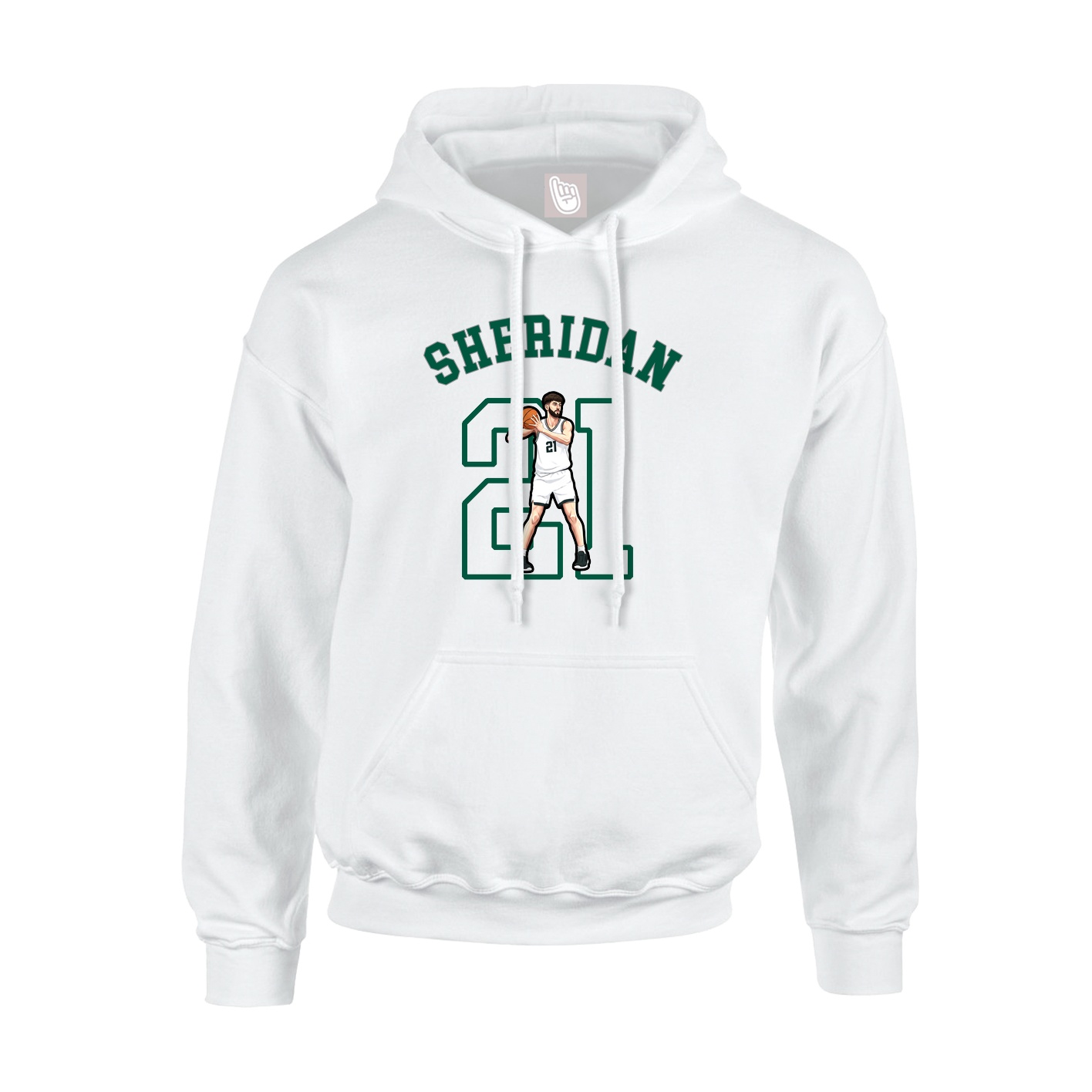 Hoodie — Shirsey Arch in White