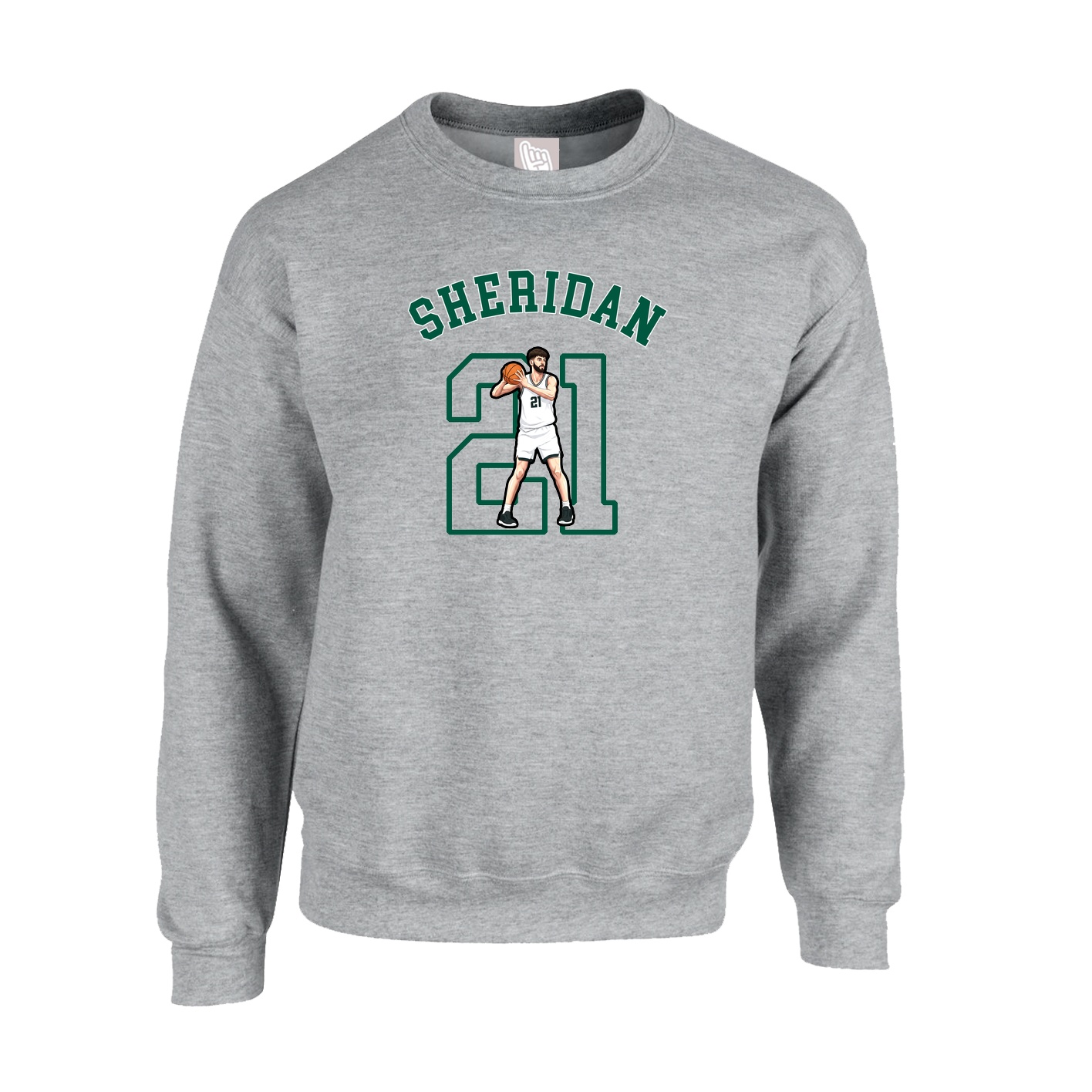 Fleece Crew — Shirsey Arch in Grey