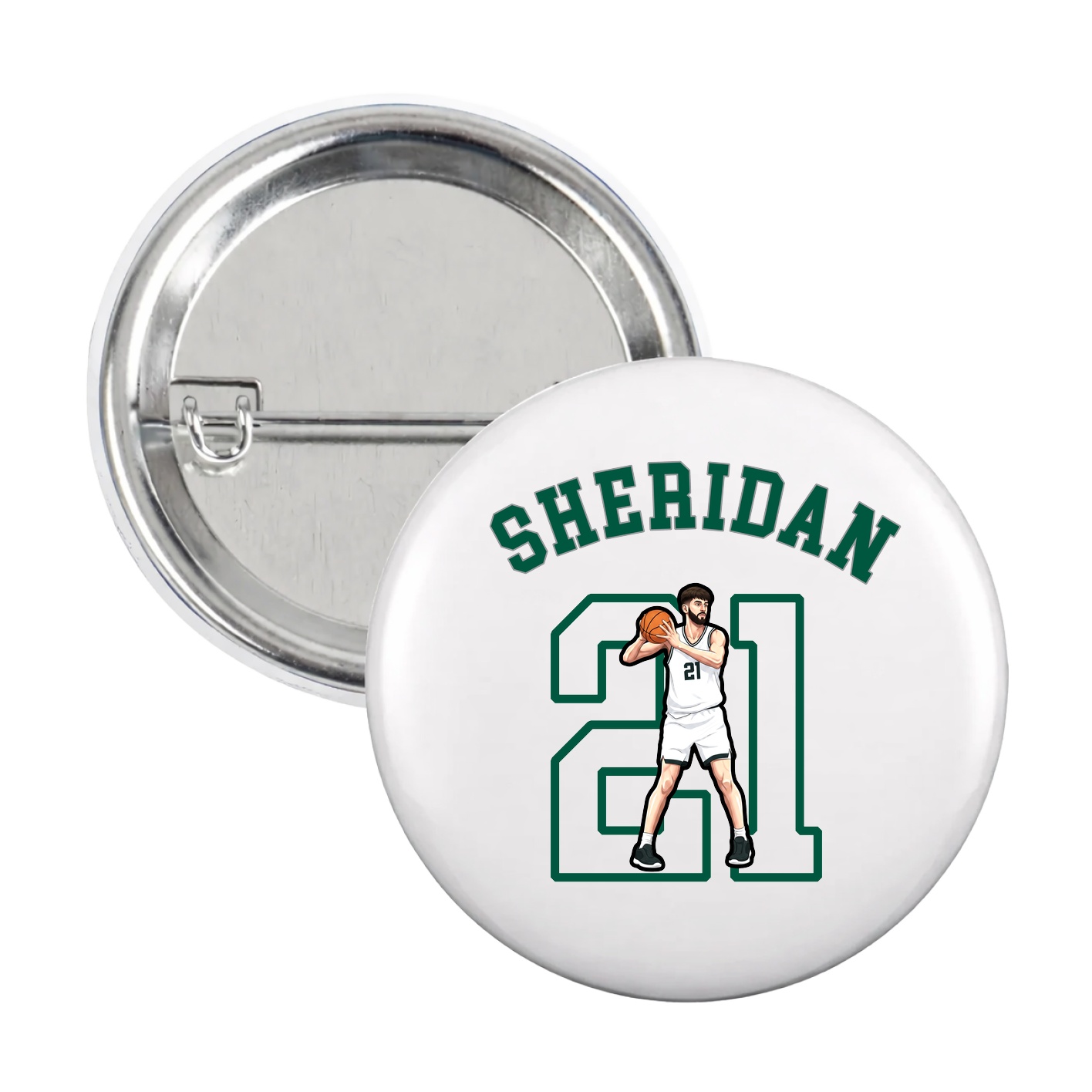 Game Day Button — Shirsey Arch in White