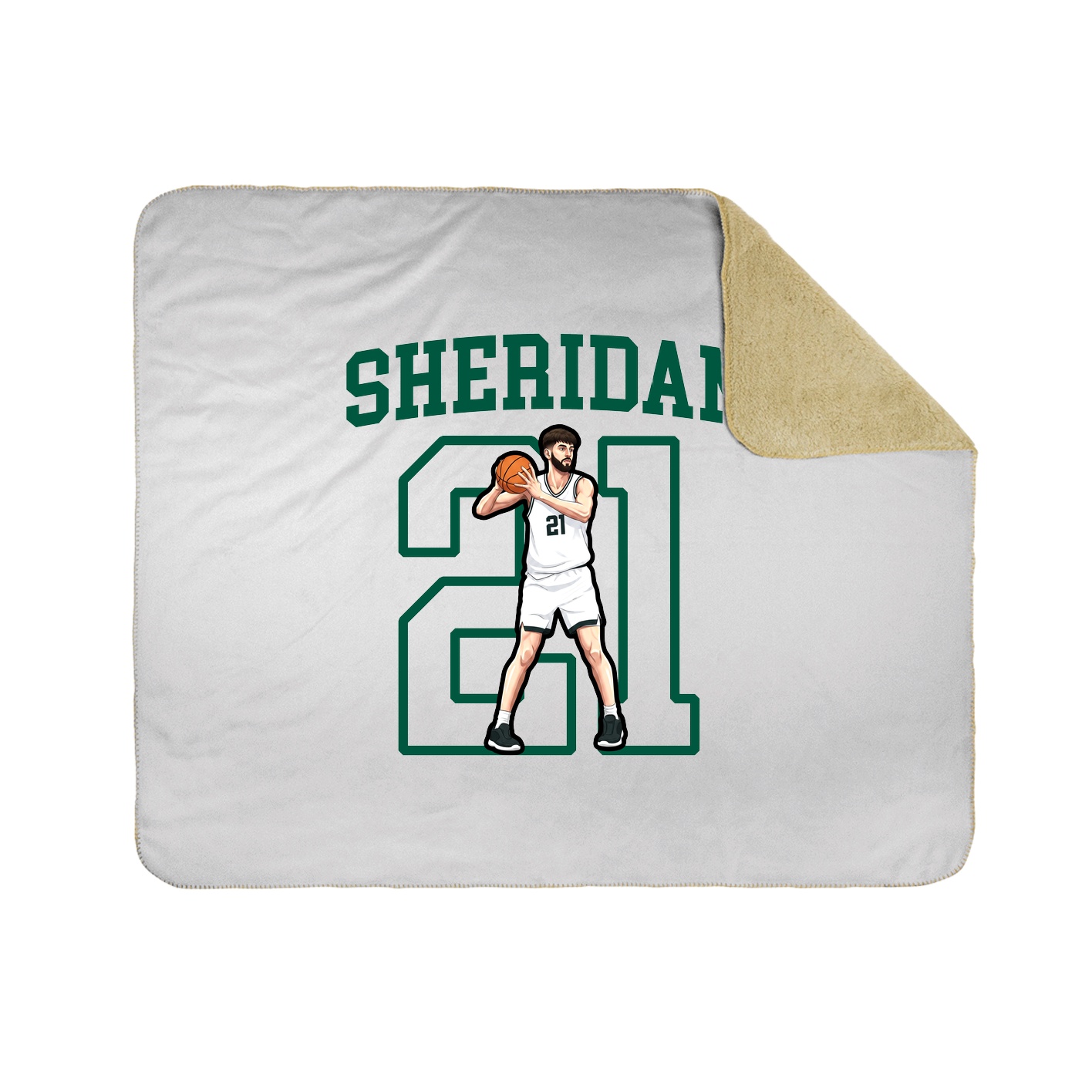 Throw Blanket — Shirsey in White