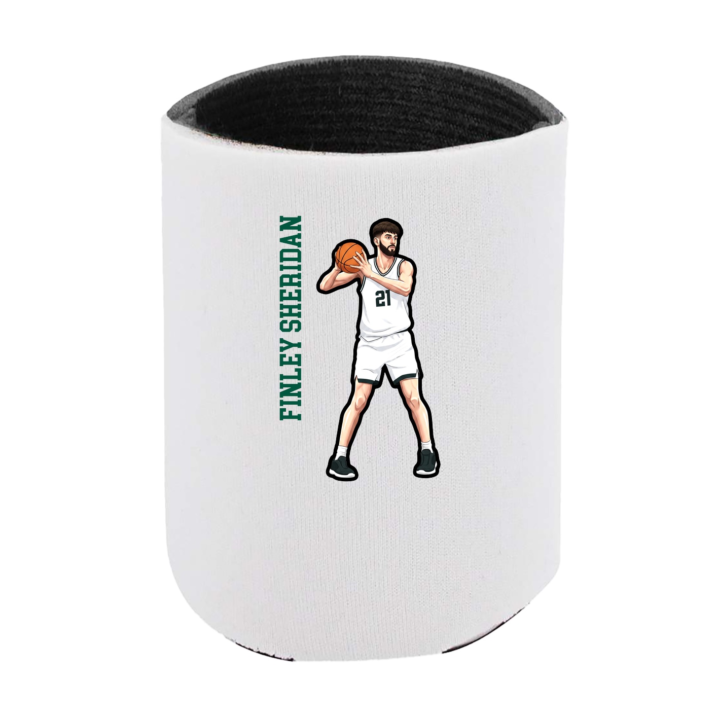 Can Holder — Name Vertical in White