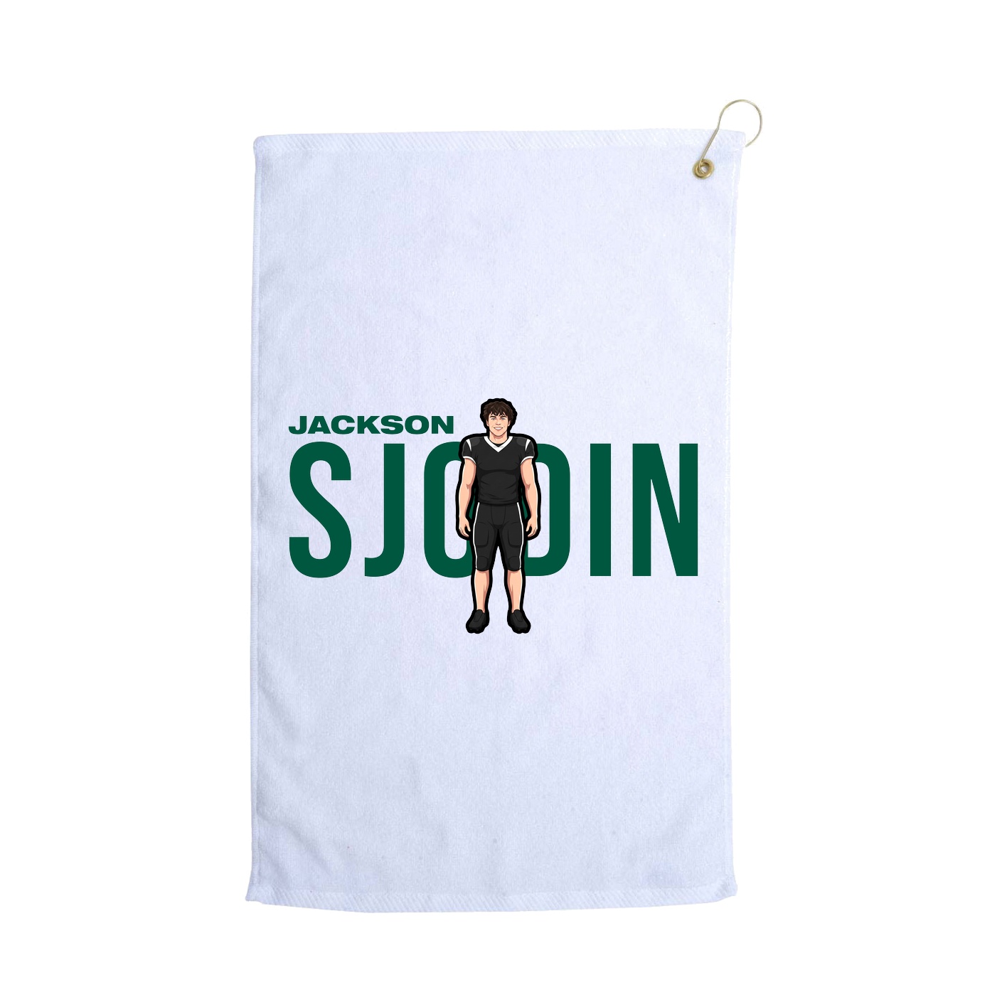 Golf Towel — Player Name in White