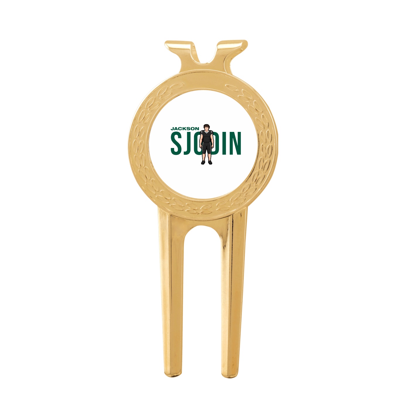 Divot Tool with Ball Marker — Player Name in Classic