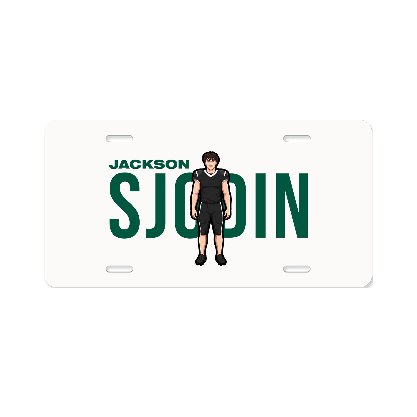 License Plate — Player Name in Classic