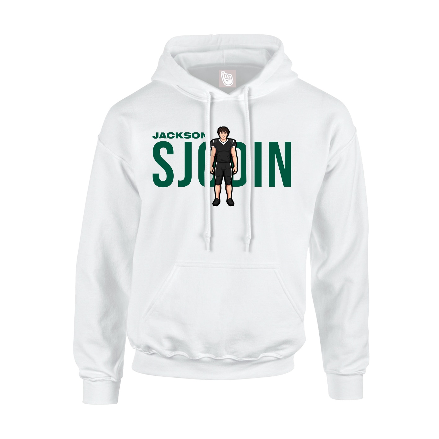 Hoodie — Player Name in White