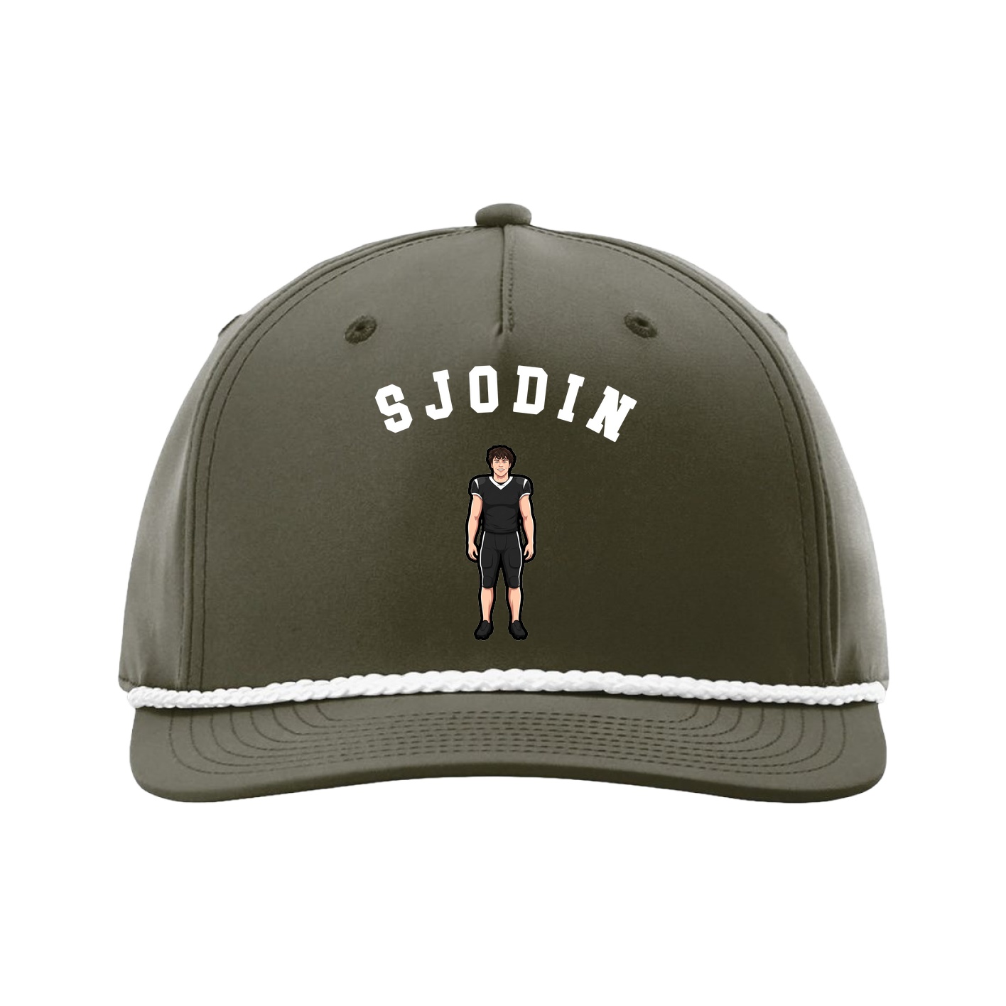 Five-Panel Classic Rope Cap — Shirsey Arch in Green
