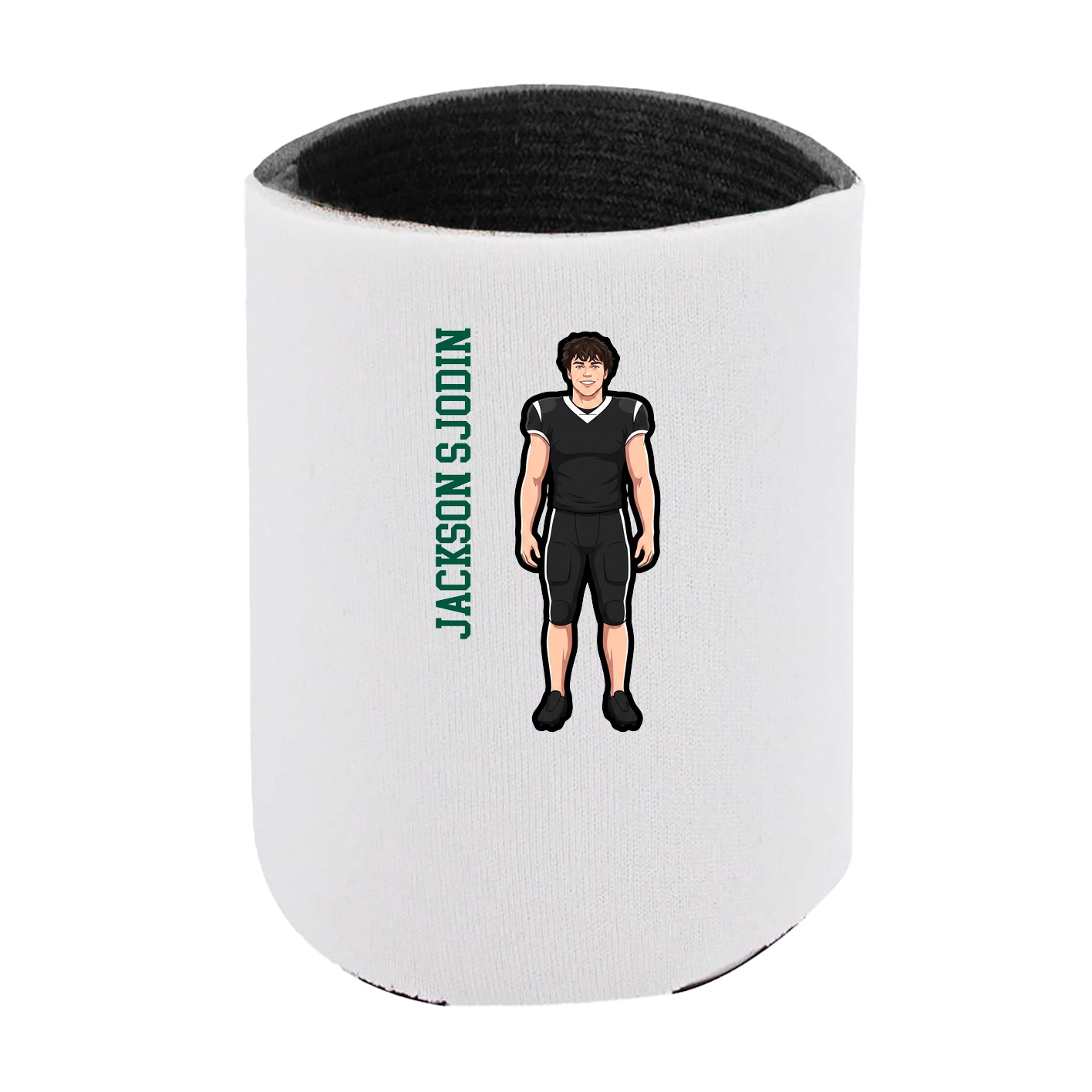 Can Holder — Name Vertical in White