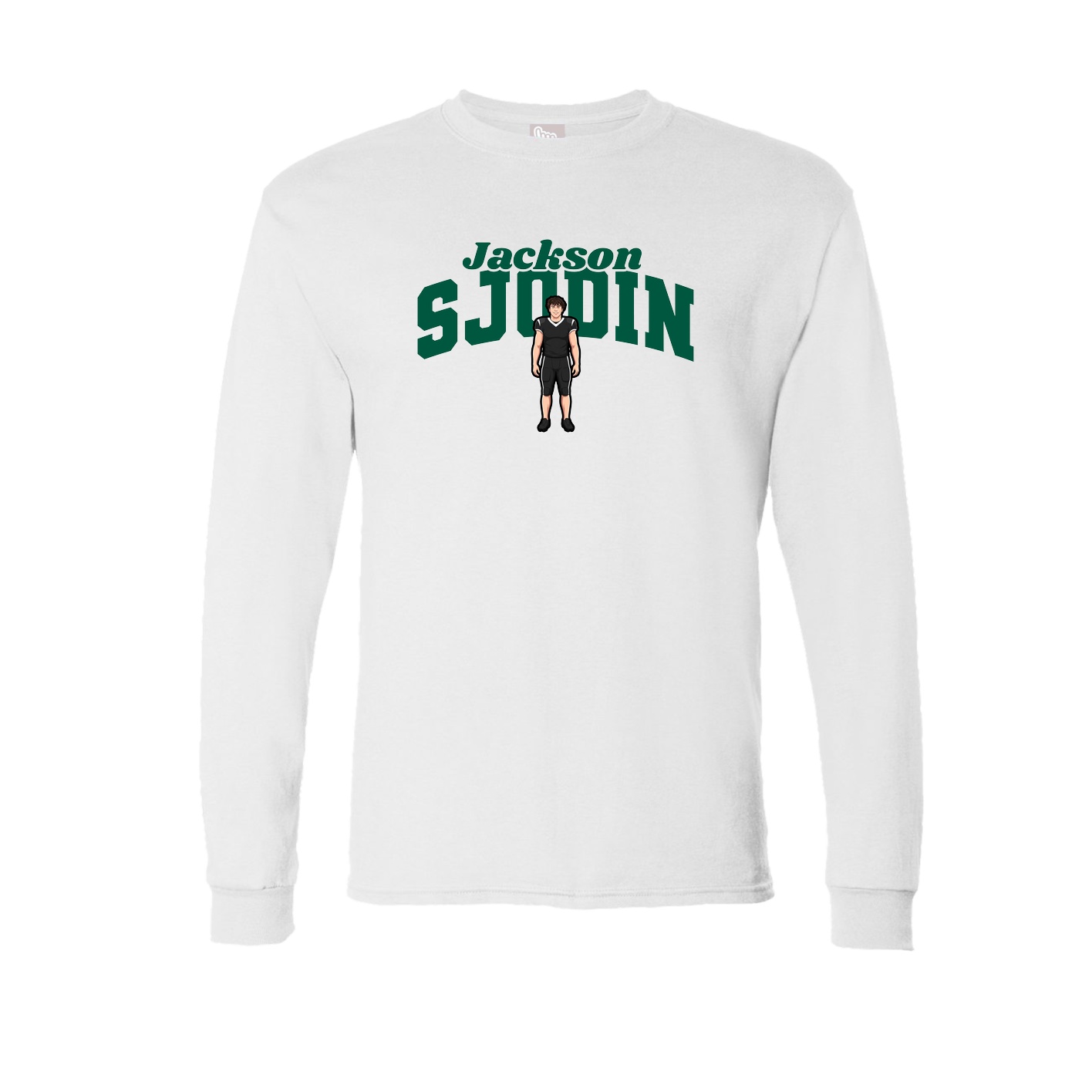 Long Sleeve Tee — Signature Arch in White