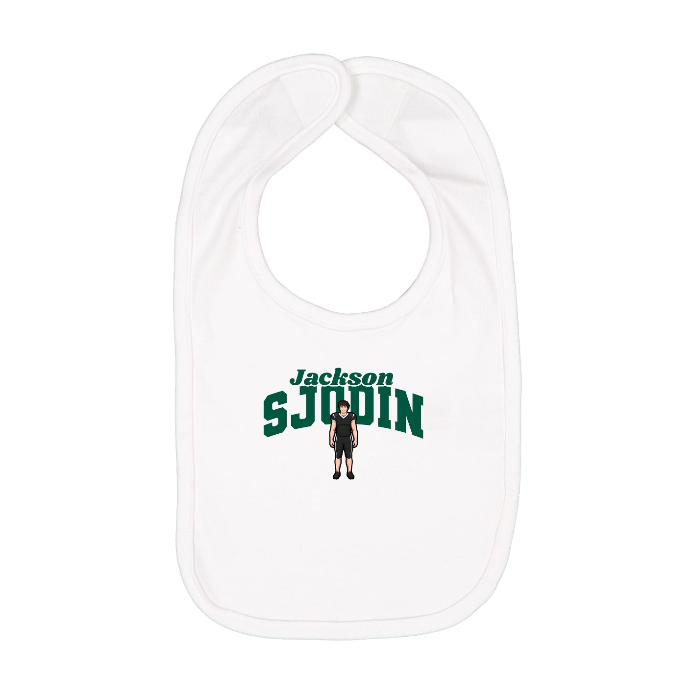 Infant Bib — Signature Arch in White