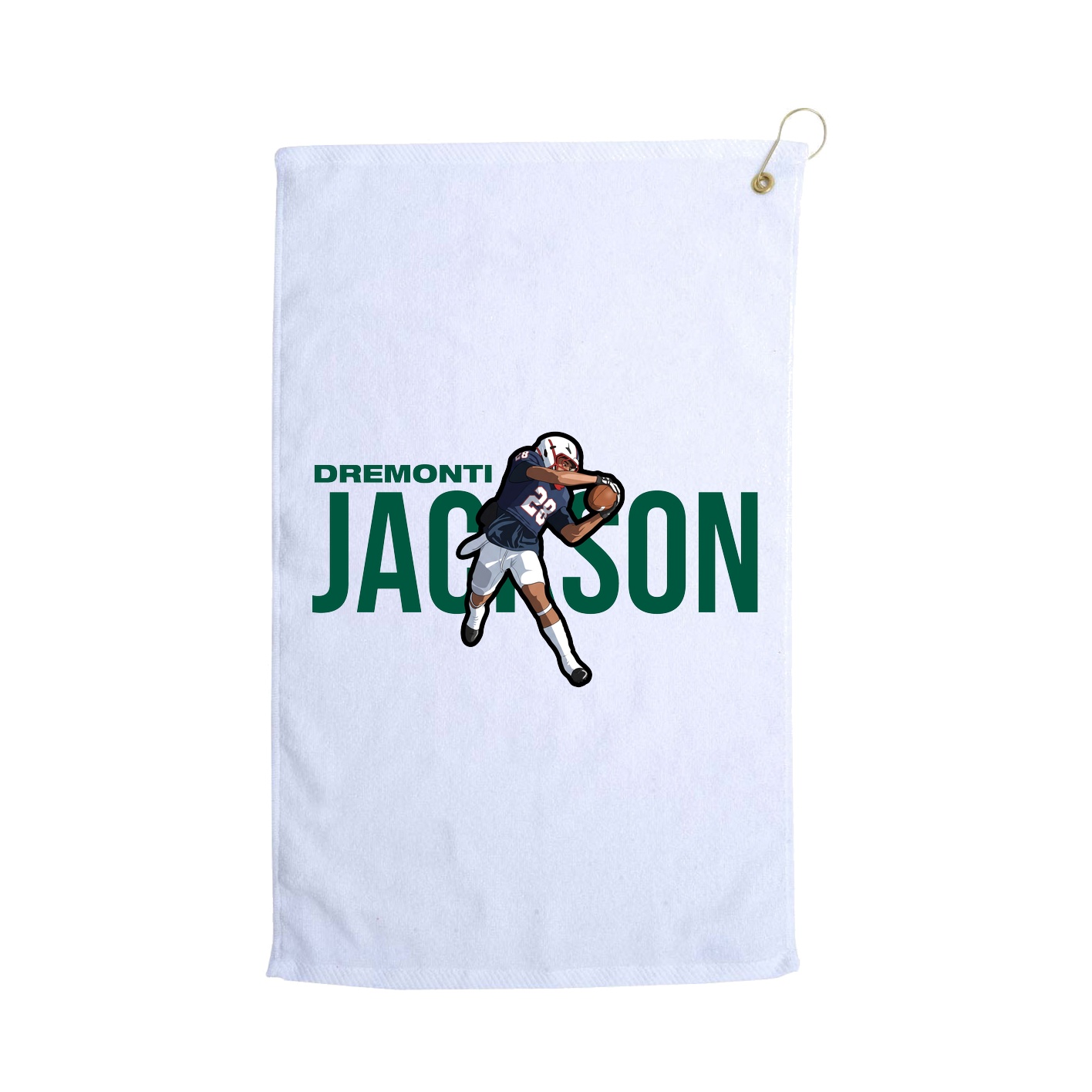 Golf Towel — Player Name in White