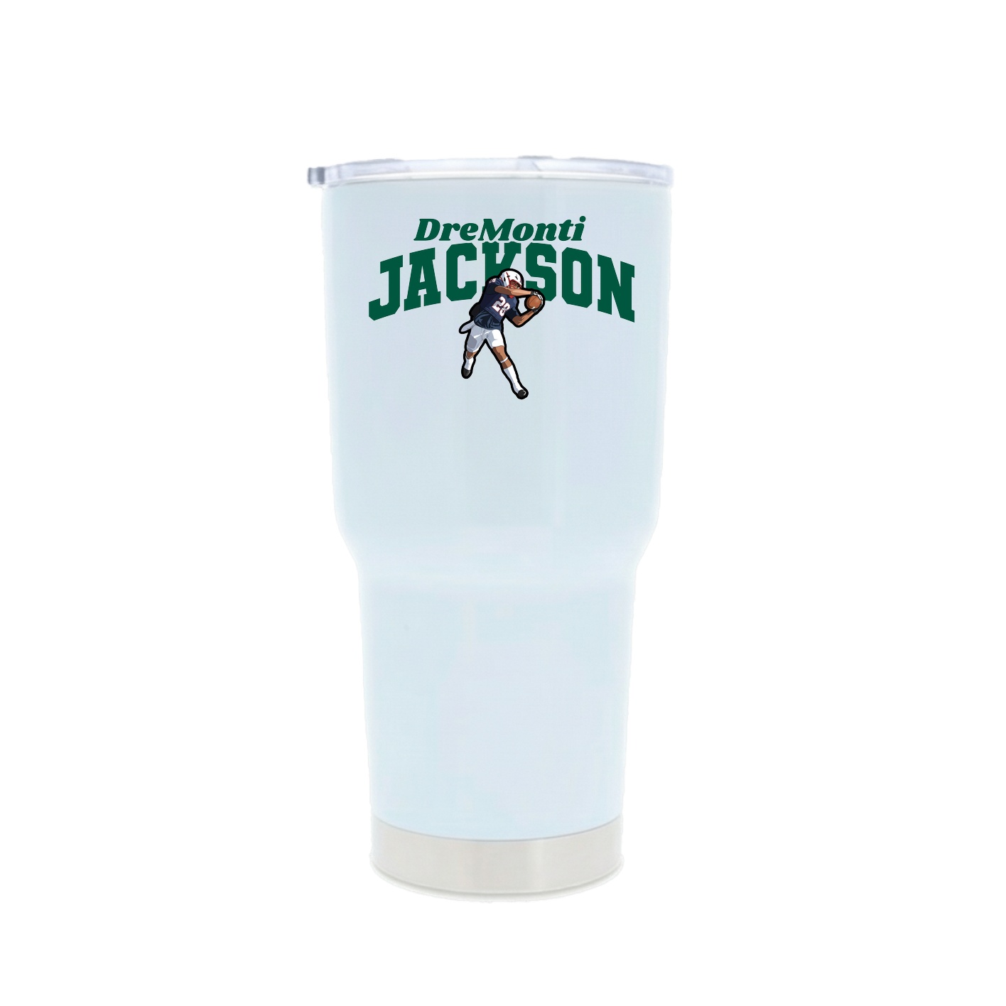 30oz Stainless Steel Tumbler — Signature Arch in White