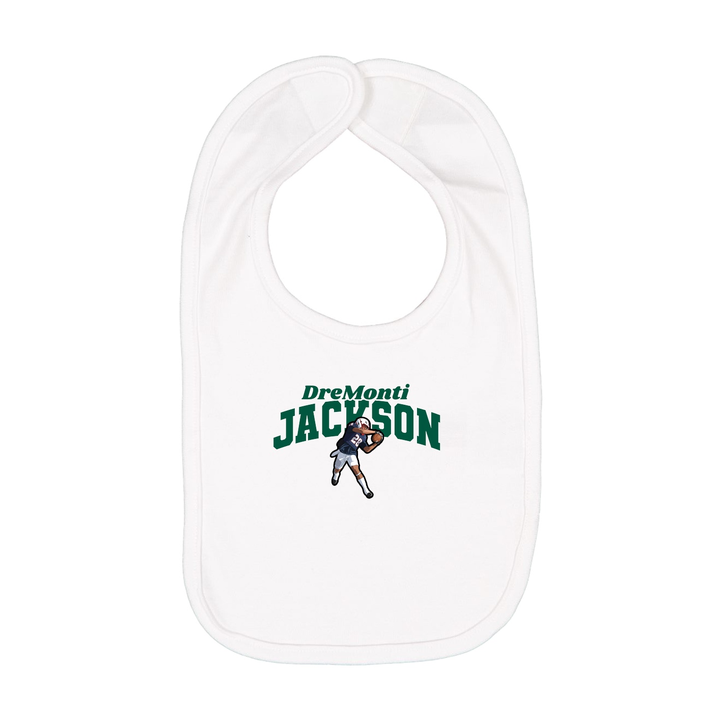 Infant Bib — Signature Arch in White