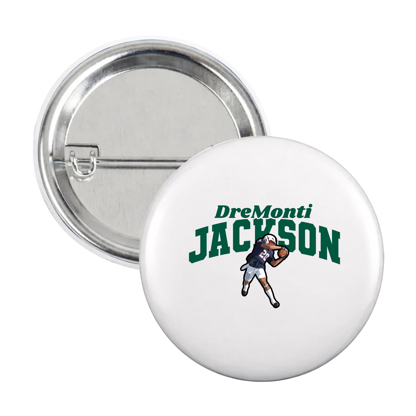 Game Day Button — Signature Arch in White