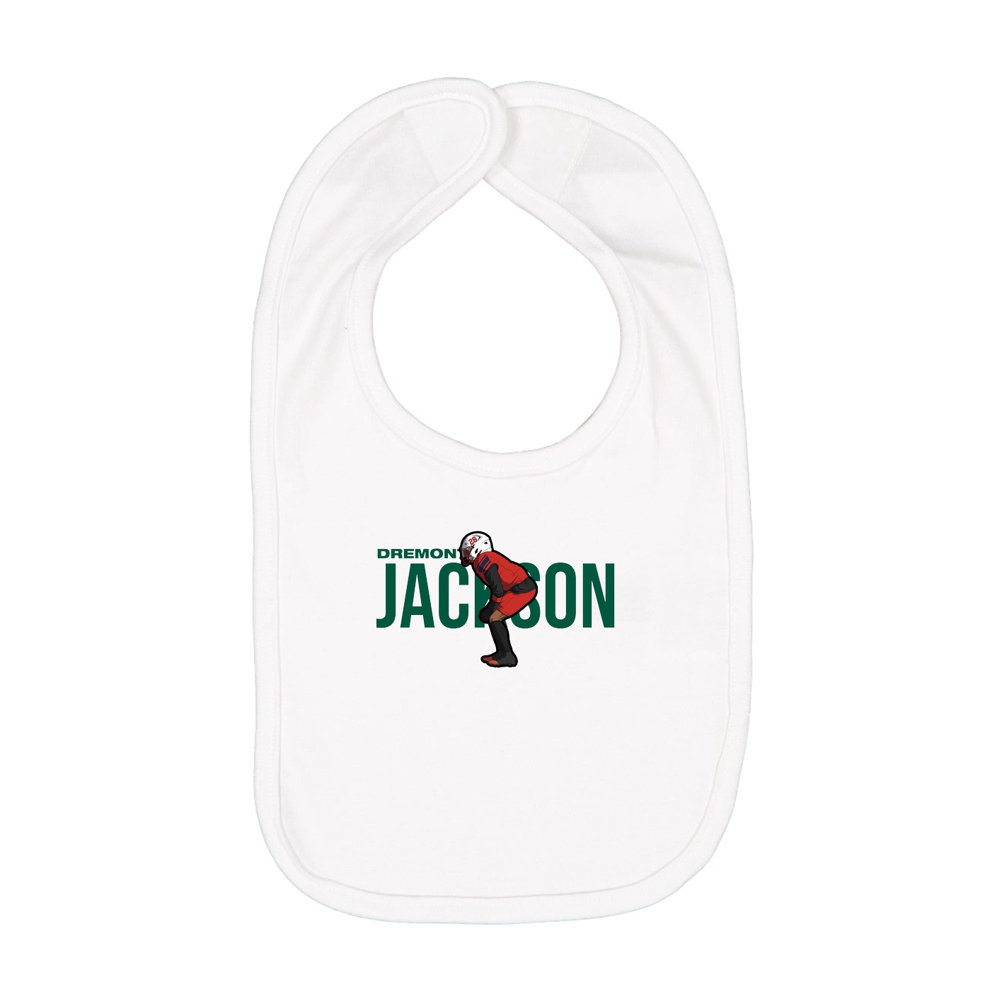 Infant Bib — Player Name in White