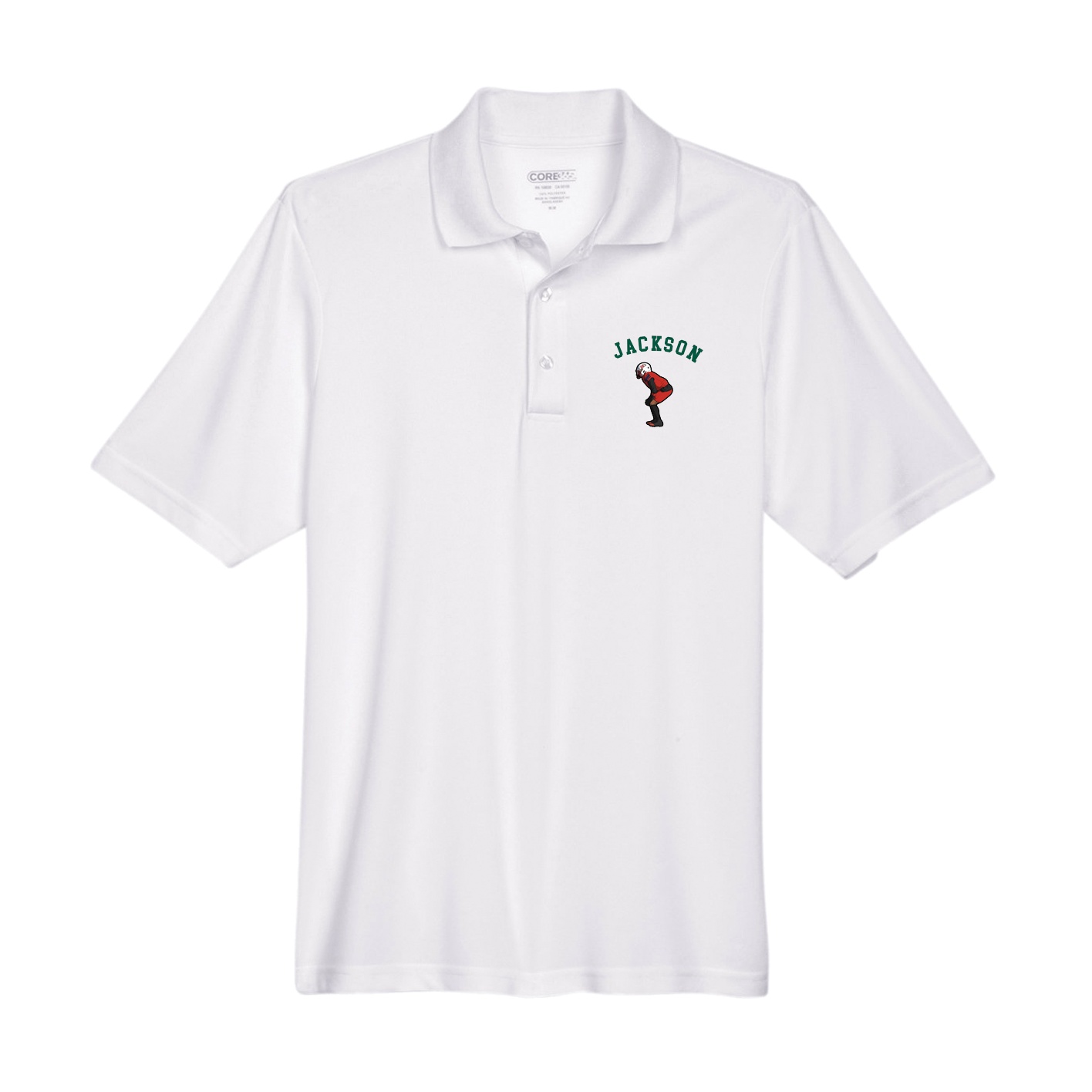 Performance Polo — Shirsey Arch in White