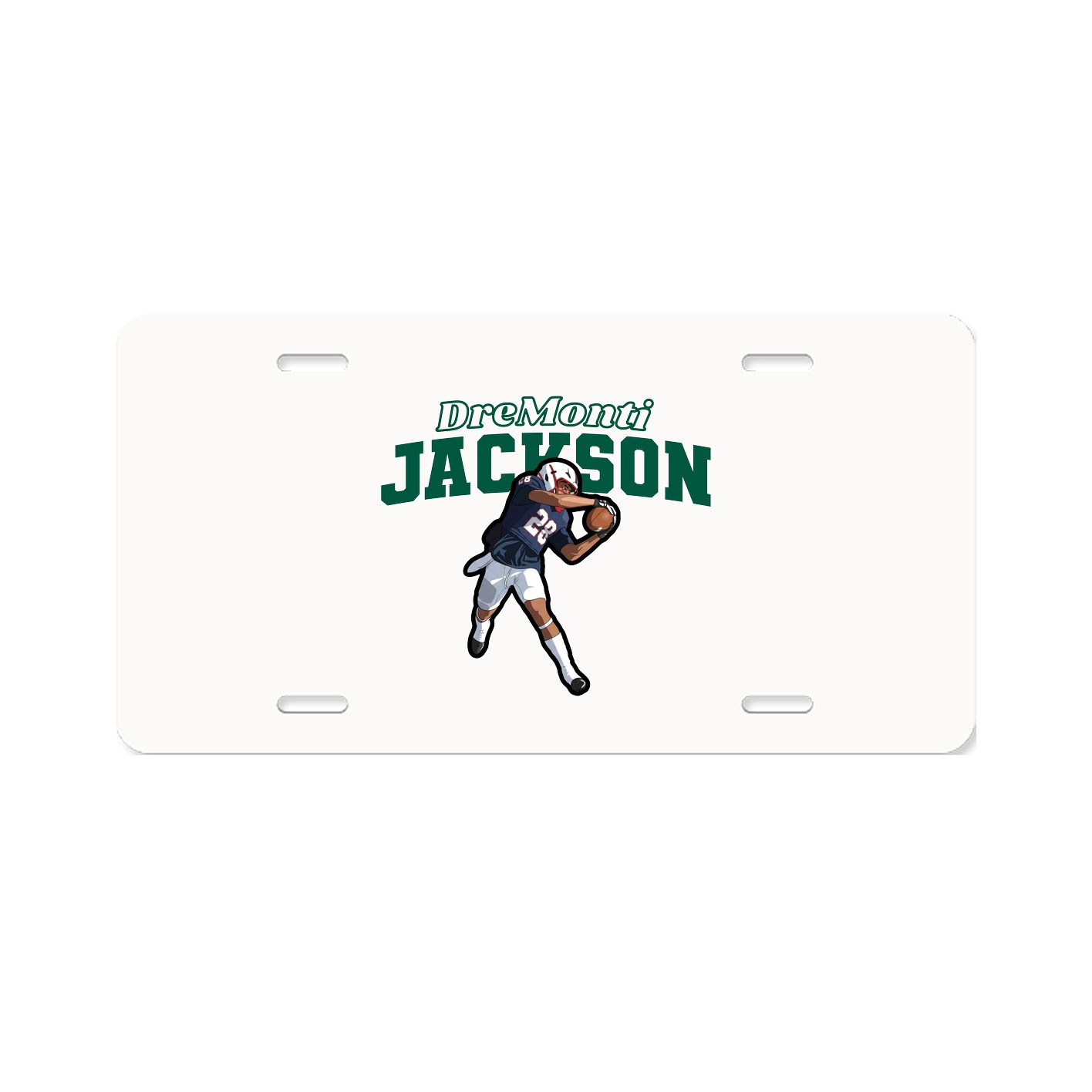 License Plate — Name Arch in Classic