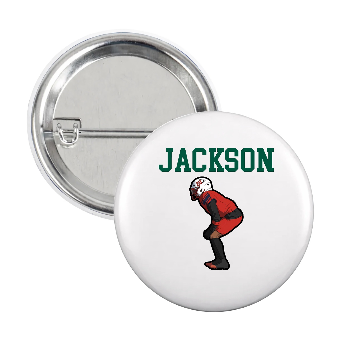 Game Day Button — Shirsey in White