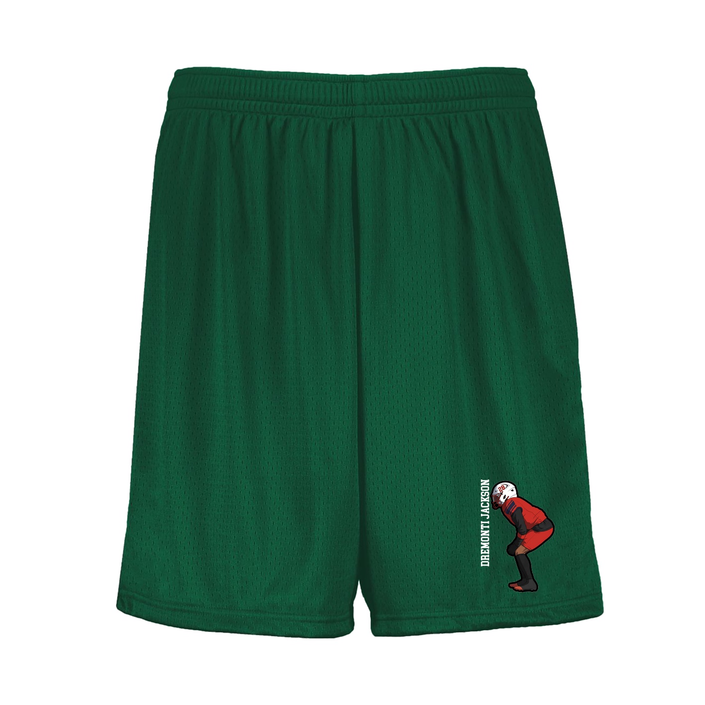 Shorts — Name Vertical in Green