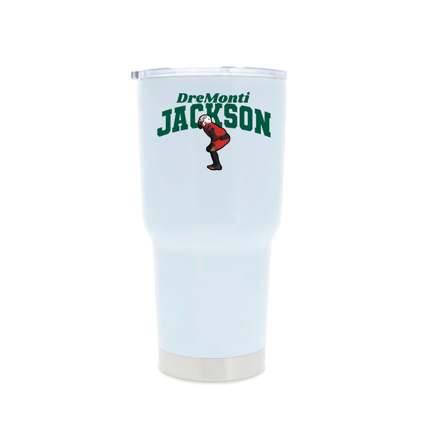 30oz Stainless Steel Tumbler — Signature Arch in White